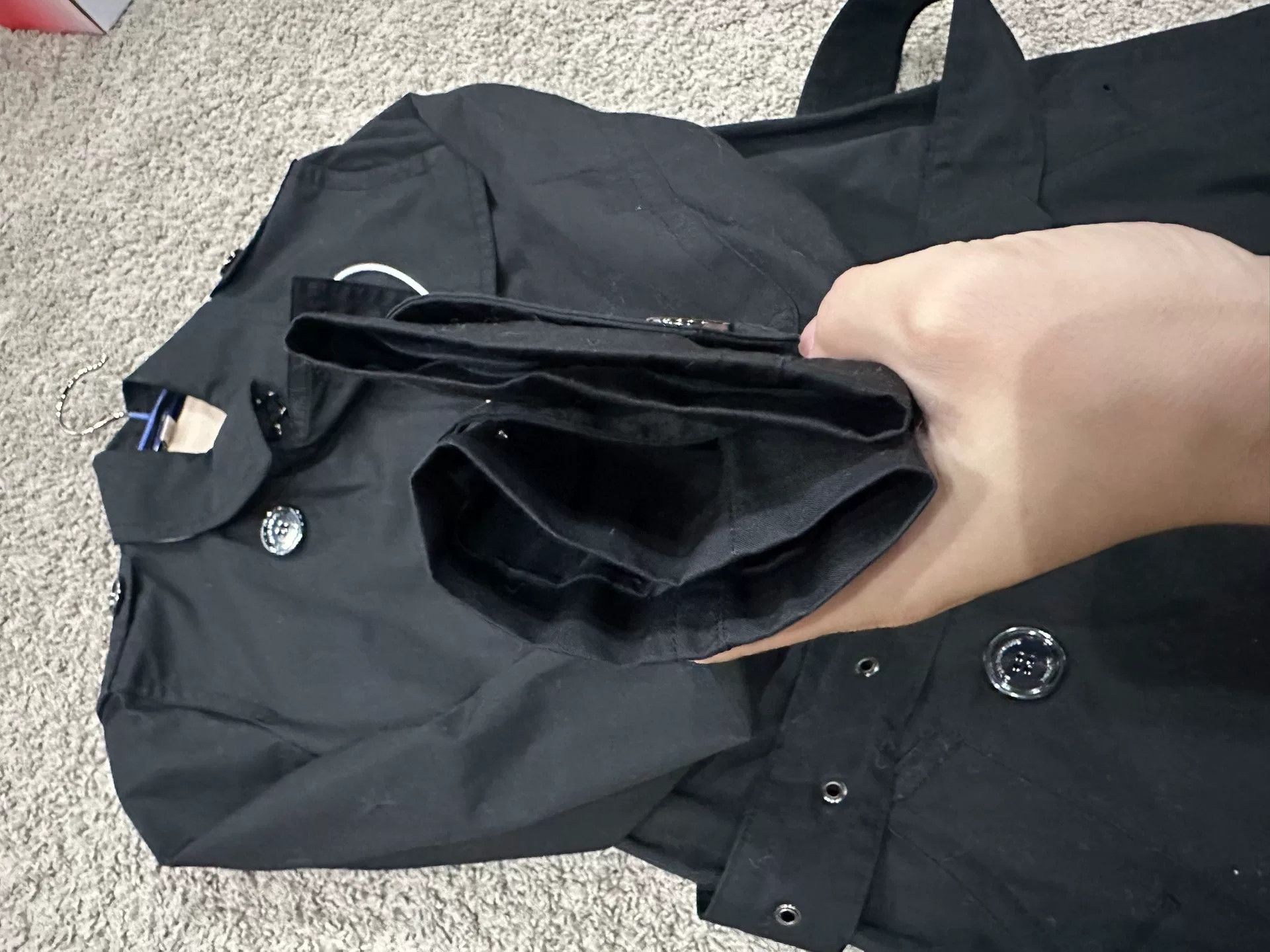 Burberry Burberry Solid Double-Breasted Long Trench Coat Size XS / US 0-2 / IT 36-38 - 2 Thumbnail