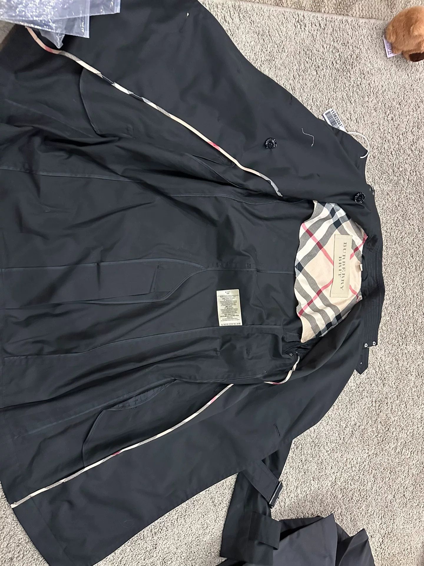 Burberry Burberry Solid Double-Breasted Long Trench Coat Size XS / US 0-2 / IT 36-38 - 4 Thumbnail