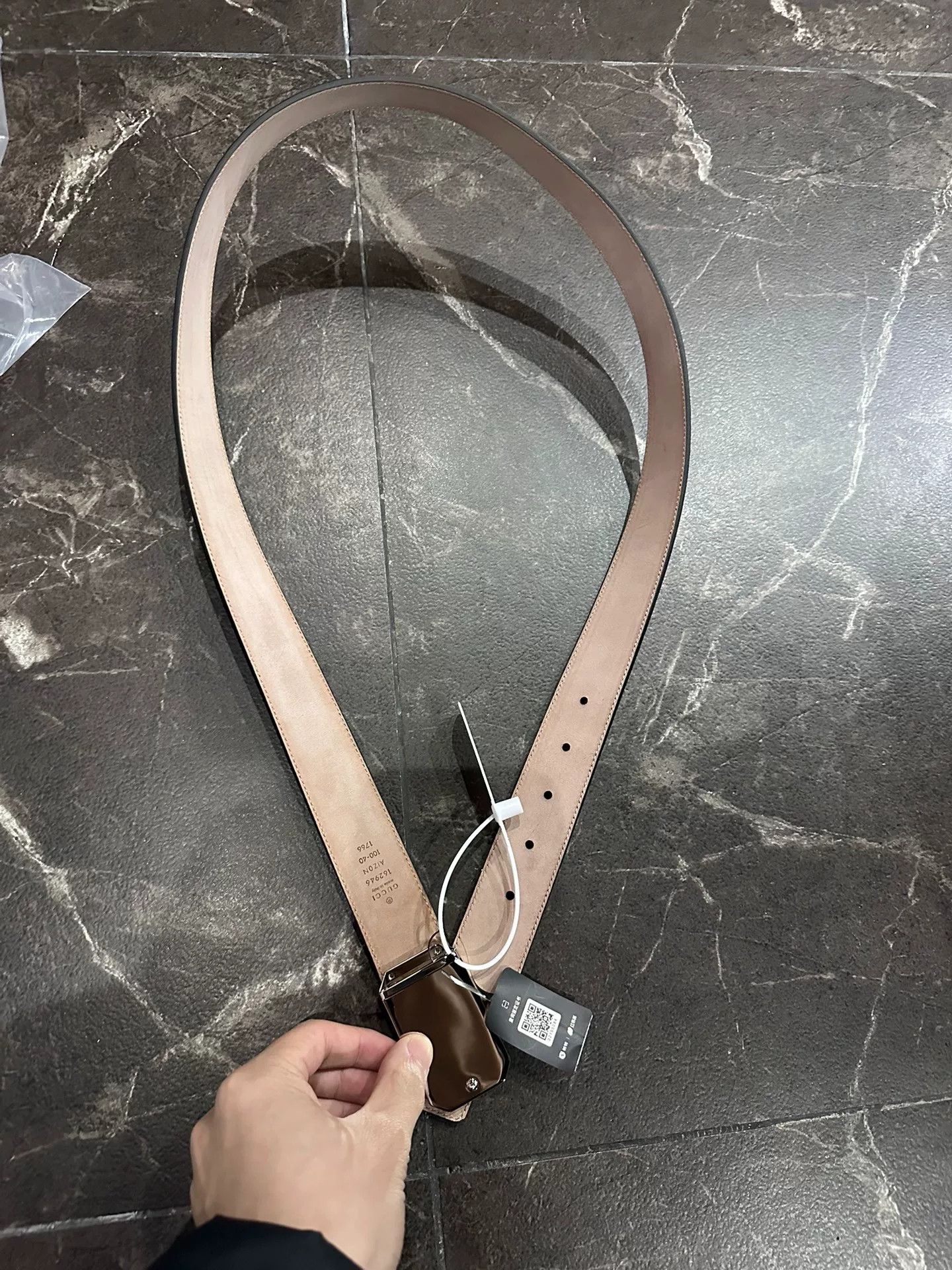 Gucci Gucci Leather Belt Men's Size ONE SIZE - 2 Thumbnail