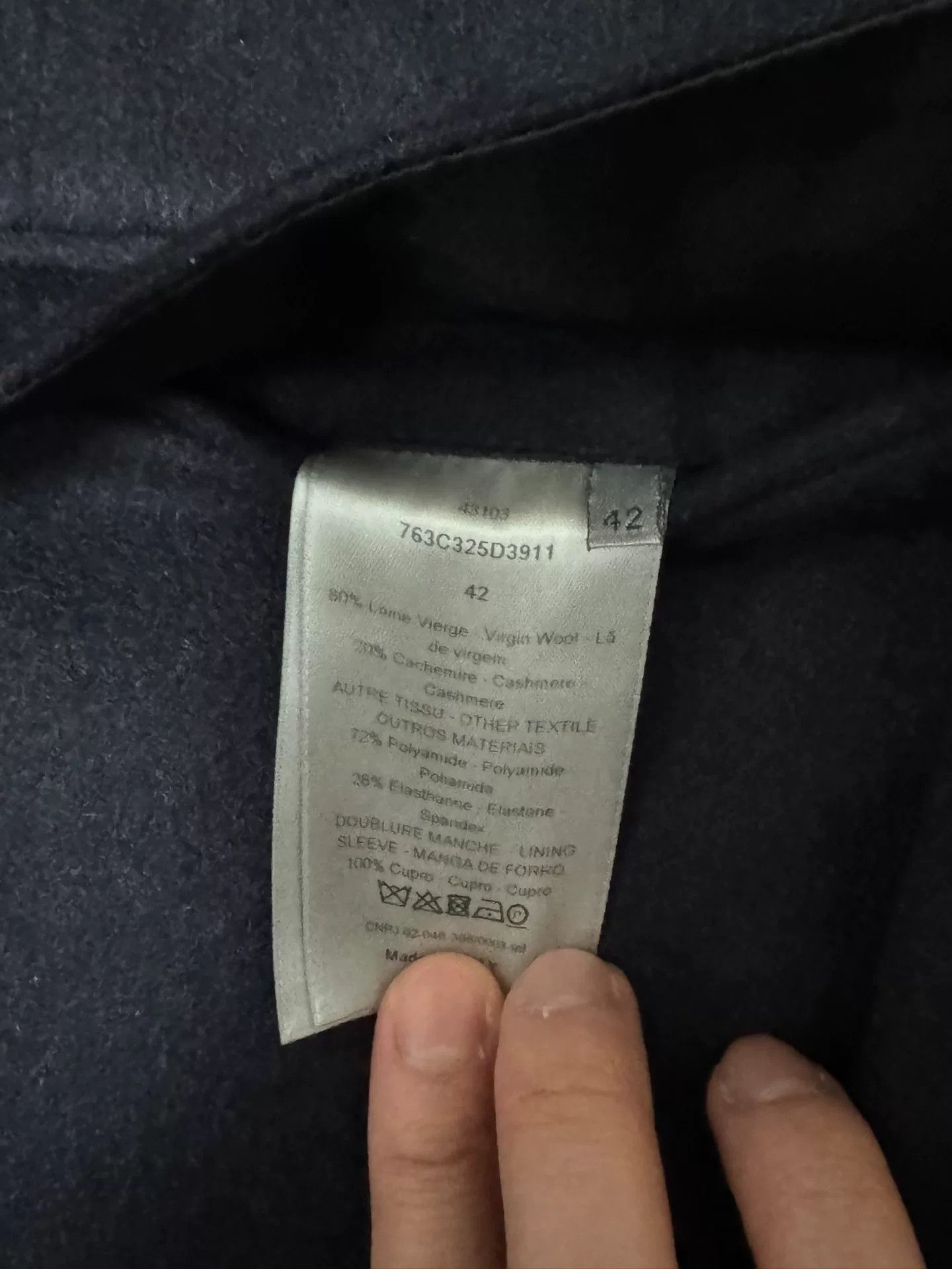Dior Diorhomme Cashmere Wool Blend Coat Size US M / EU 48-50 / 2 - 6 Thumbnail