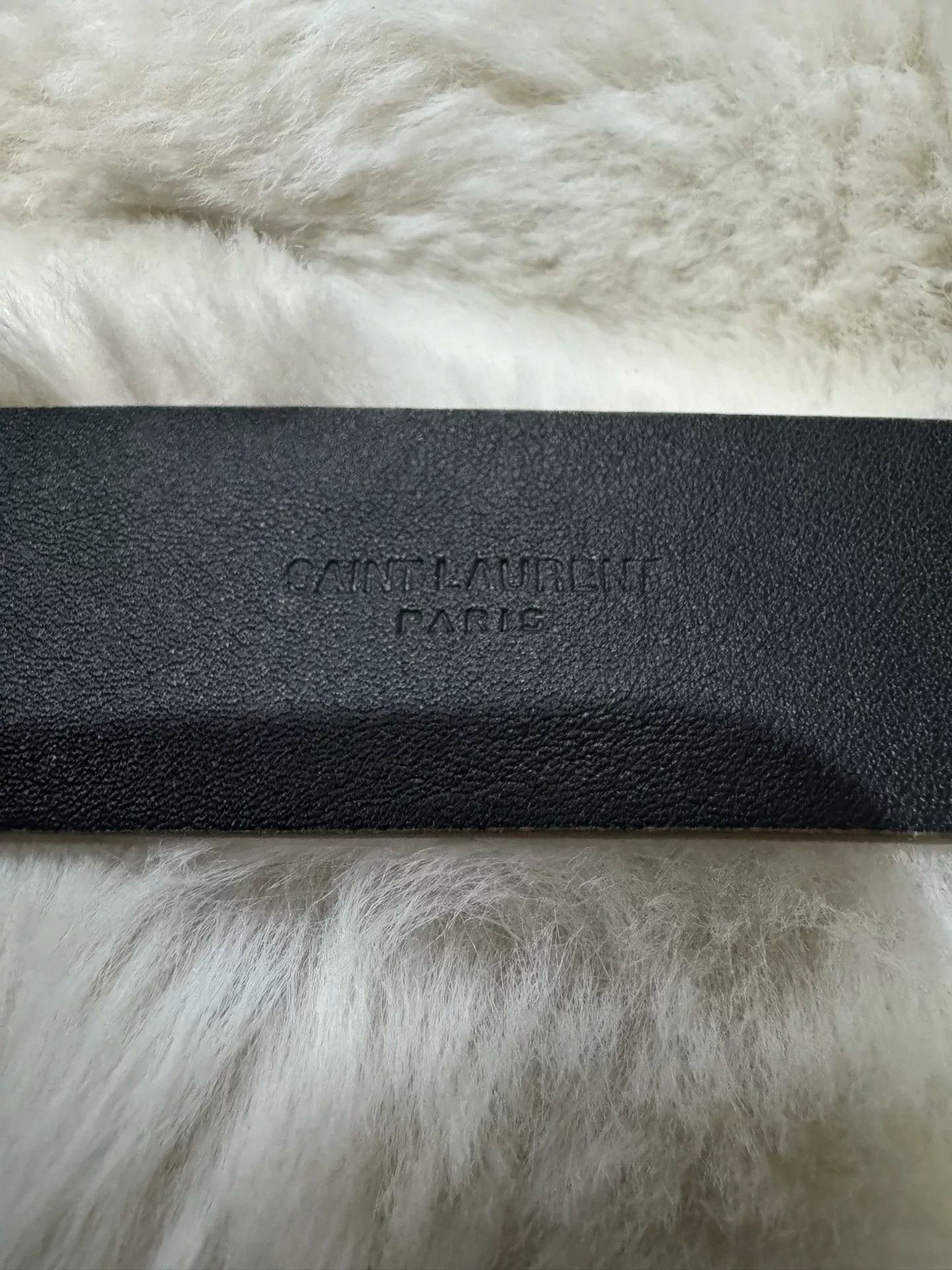 Saint Laurent Paris Saint Laurent SLP Gold Engraved Logo Belt Size ONE SIZE - 5 Thumbnail