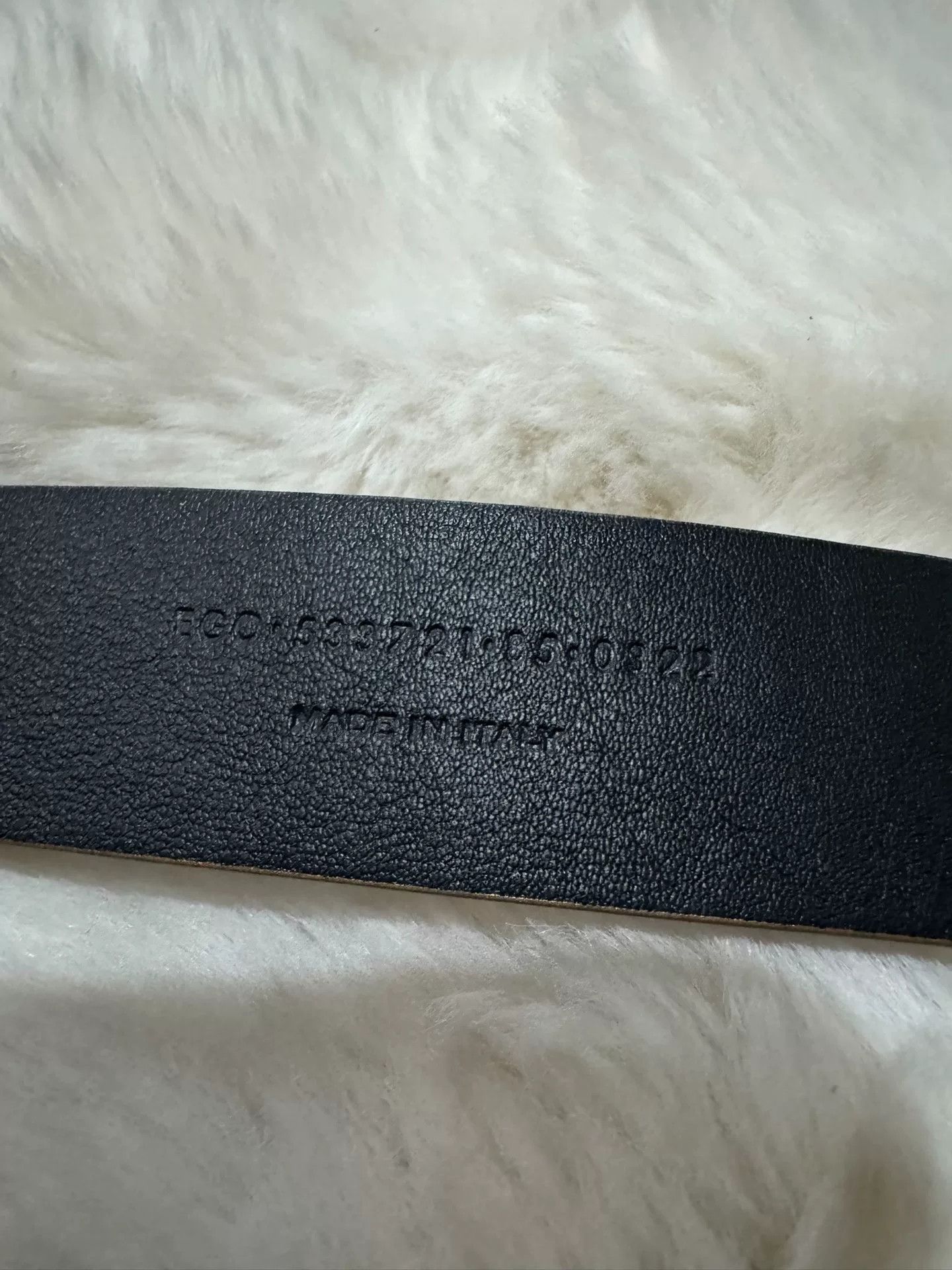 Saint Laurent Paris Saint Laurent SLP Gold Engraved Logo Belt Size ONE SIZE - 6 Thumbnail