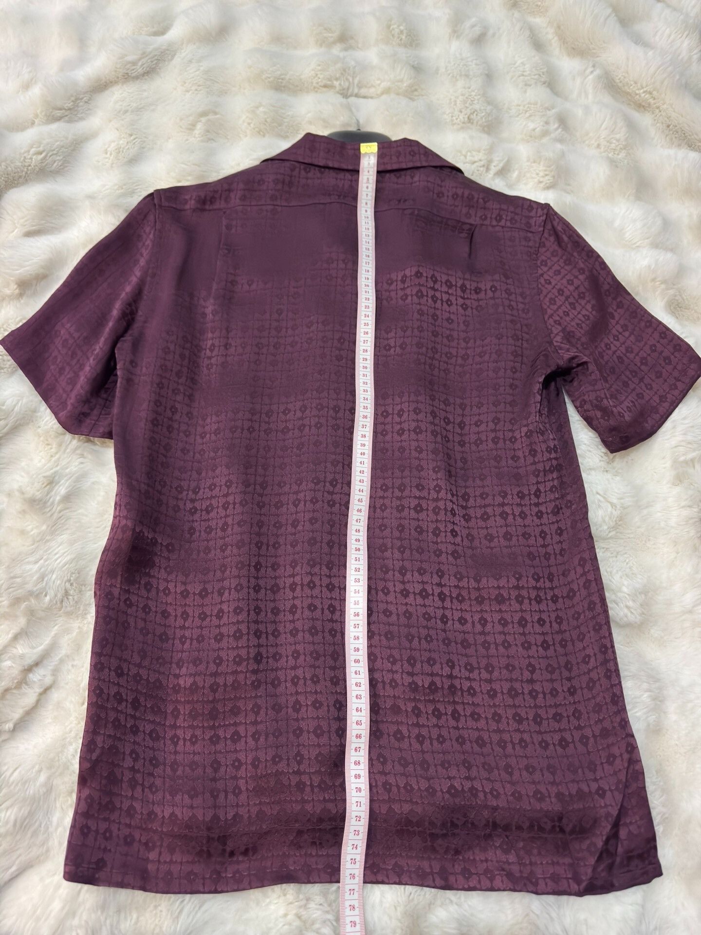Saint Laurent Paris Saint Laurent Embossed Silk Shirt Size XS / US 0-2 / IT 36-38 - 7 Thumbnail