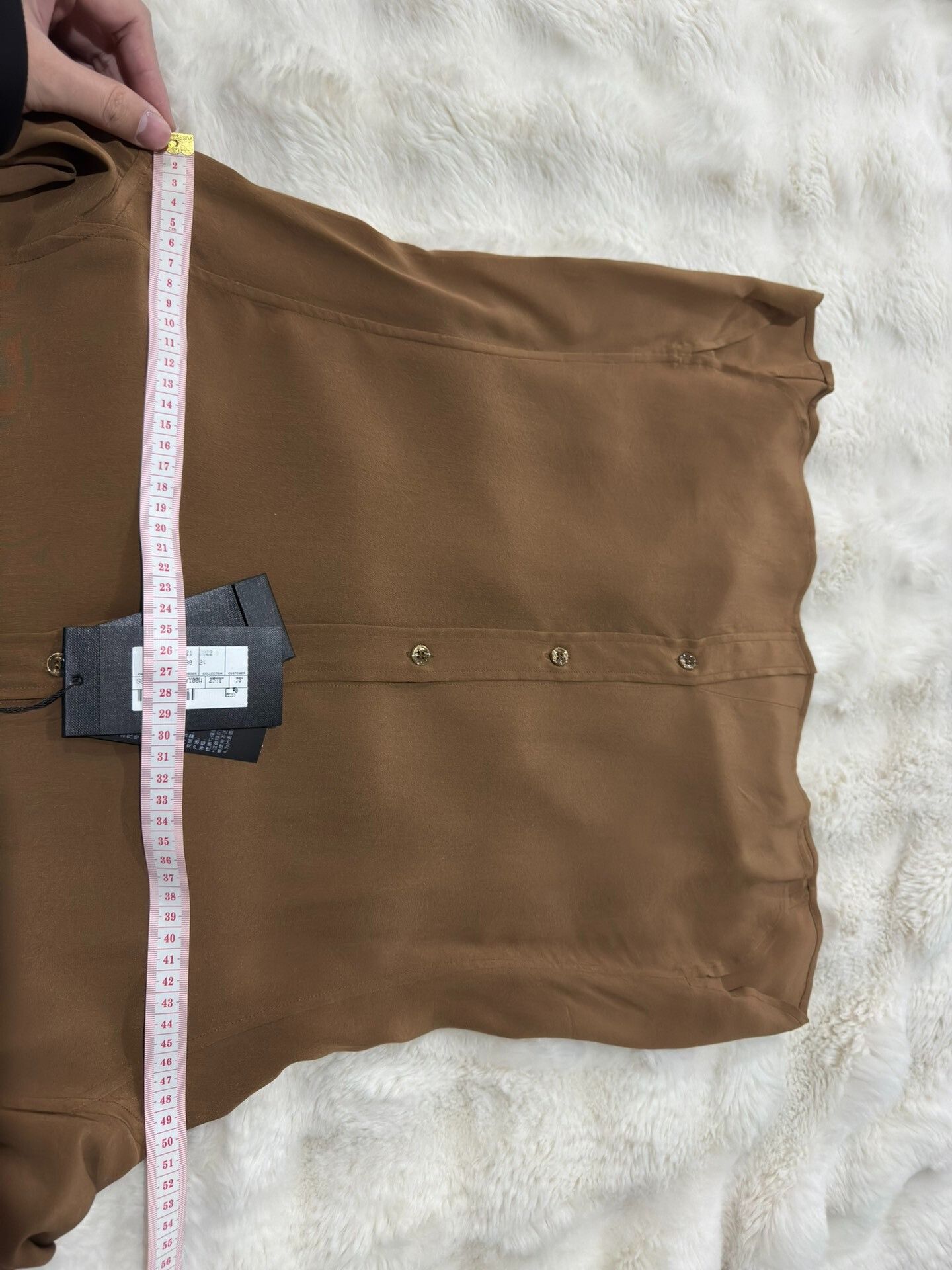 Yves Saint Laurent Saint Laurent Caramel Silk Men's Shirt Size US M / EU 48-50 / 2 - 8 Thumbnail