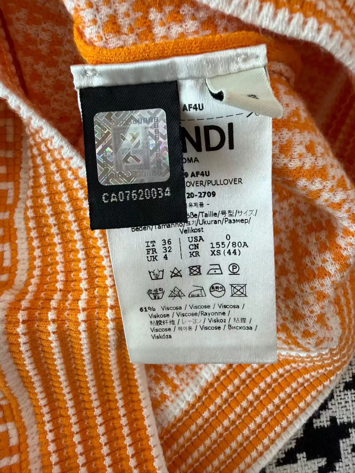 Fendi Fendi All-Over Print Knit Top Size XS / US 0-2 / IT 36-38 - 6 Thumbnail