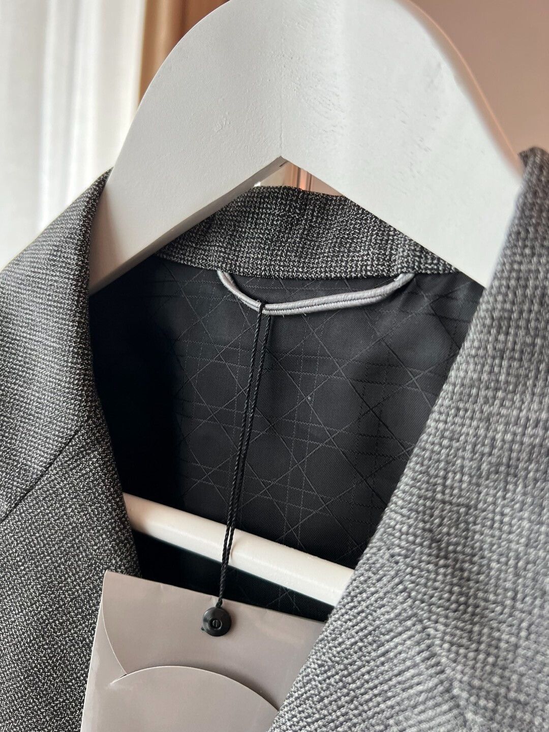 Dior Dior Gray Houndstooth Utility Blazer Size L / US 10 / IT 46 - 5 Thumbnail