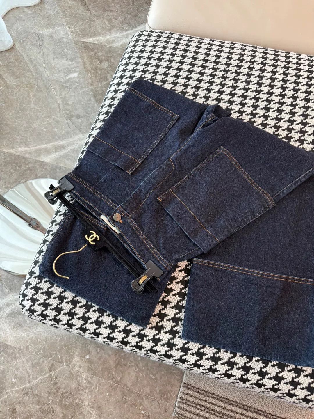 Fendi Fendi Wide-Leg Jeans Size 40" / US 18 - 5 Thumbnail