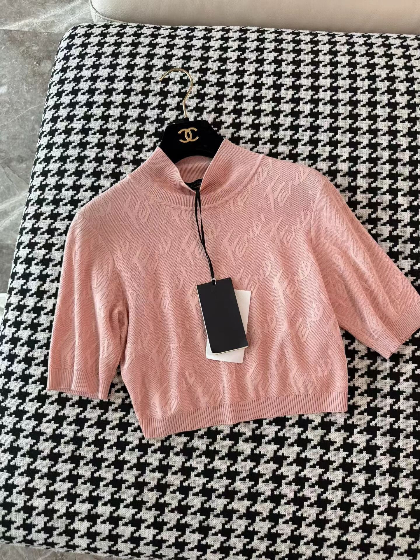 Fendi Fendi All-over Print Cropped Knit Top Size S / US 4 / IT 40 - 3 Thumbnail
