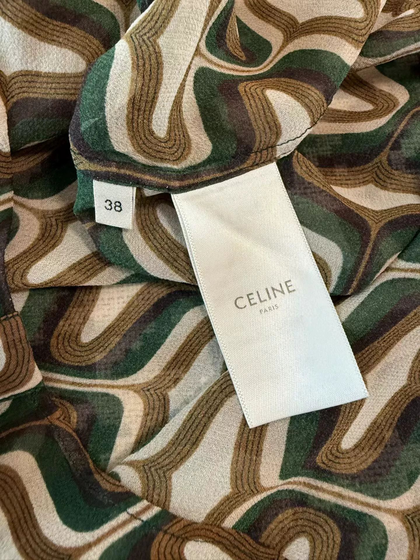 Celine Celine Silk Blouse with Sash Size S / US 4 / IT 40 - 9 Thumbnail