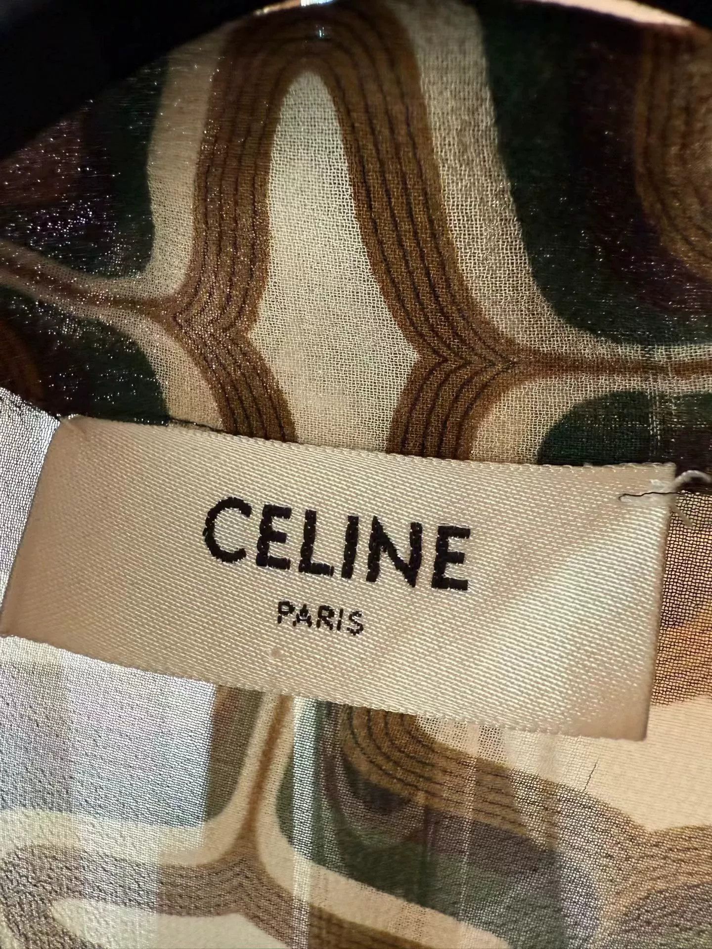 Celine Celine Silk Blouse with Sash Size S / US 4 / IT 40 - 2 Thumbnail