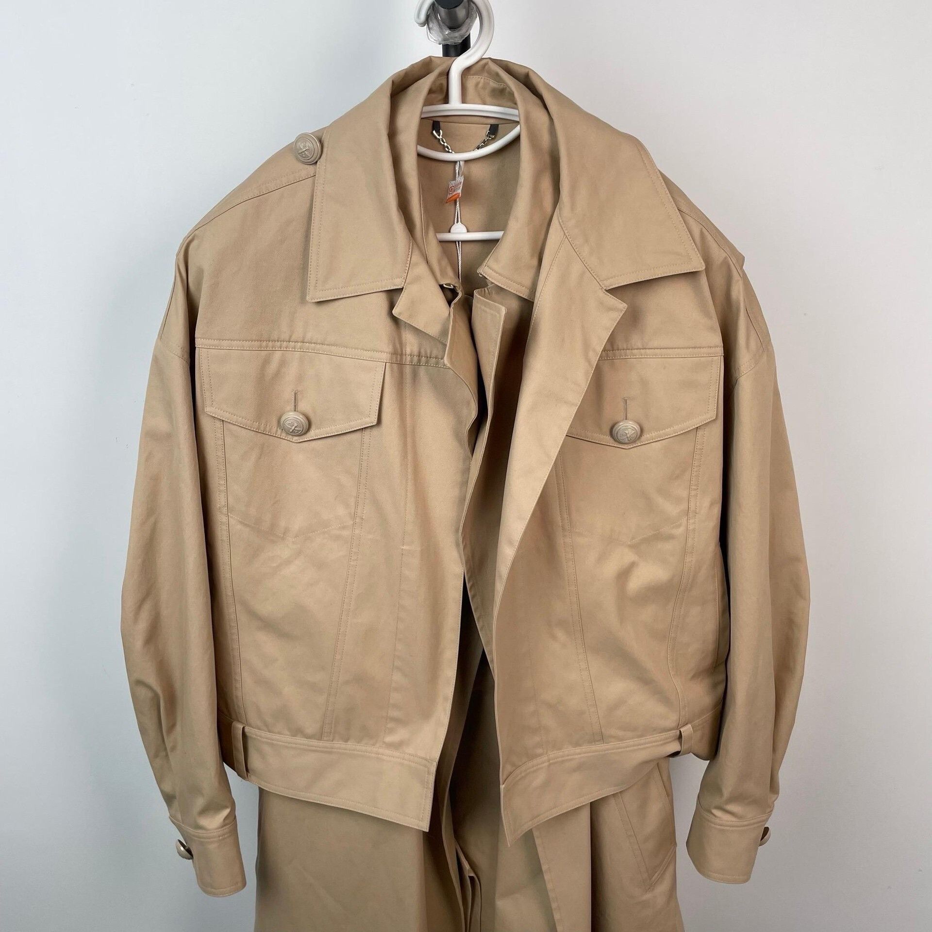 Louis Vuitton Louis Vuitton Khaki Two-Piece Trench Coat Size US S / EU 44-46 / 1 - 3 Thumbnail