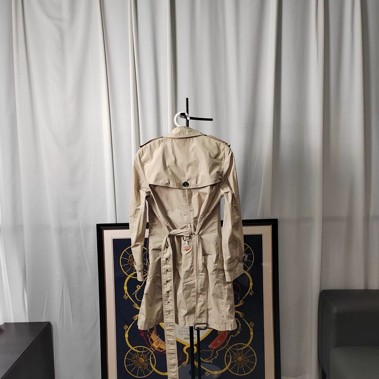Burberry Burberry Double-Breasted Trench Coat Size XXS / US 00 / IT 34 - 2 Thumbnail