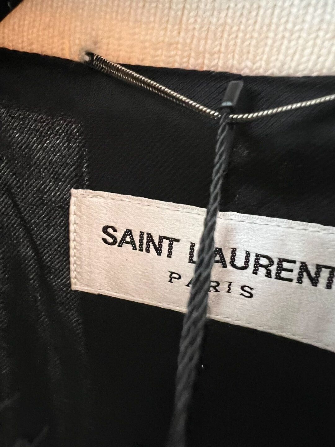 Yves Saint Laurent YSL Classic White Varsity Jacket Size US M / EU 48-50 / 2 - 6 Thumbnail