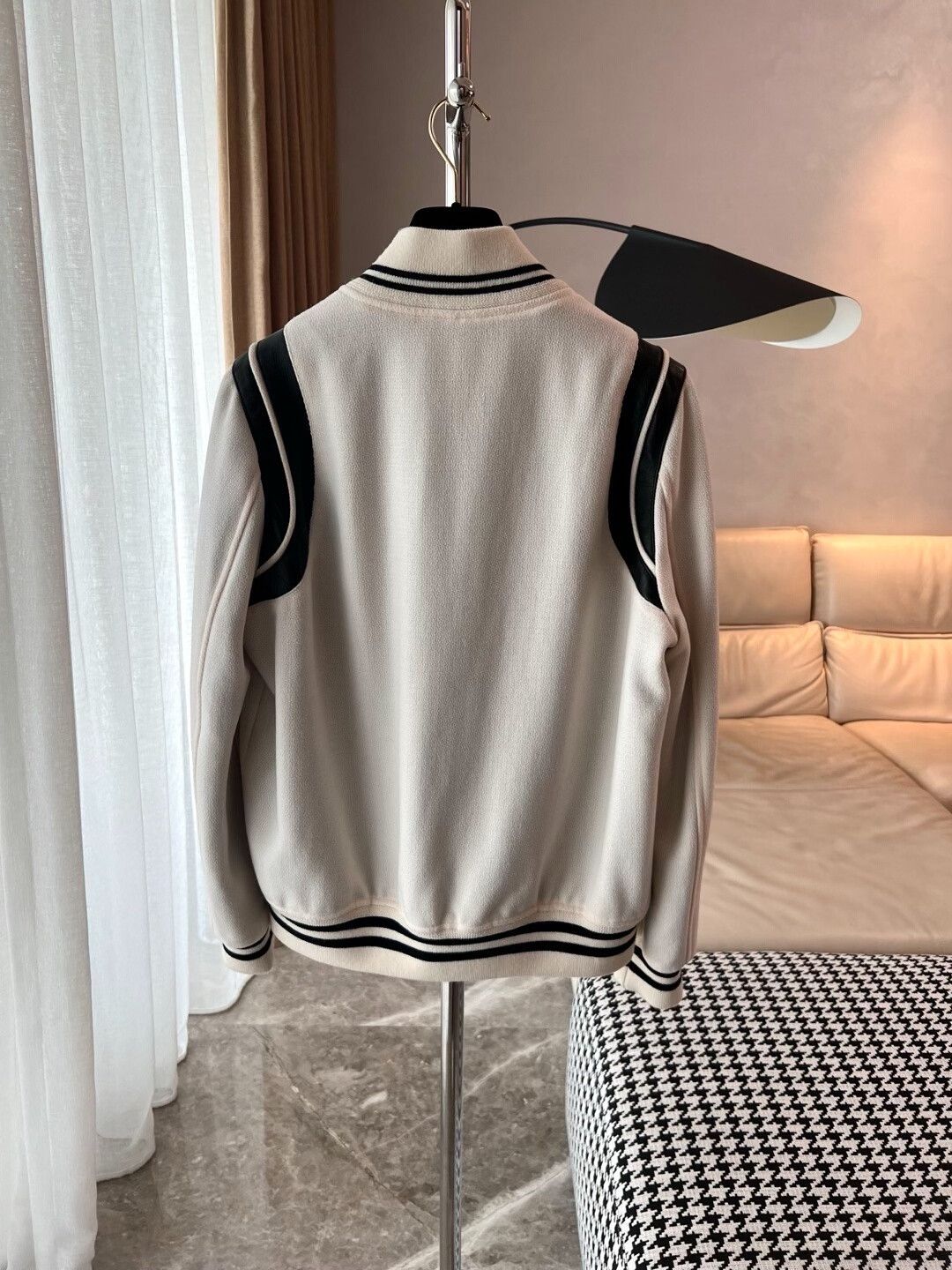 Yves Saint Laurent YSL Classic White Varsity Jacket Size US M / EU 48-50 / 2 - 3 Thumbnail