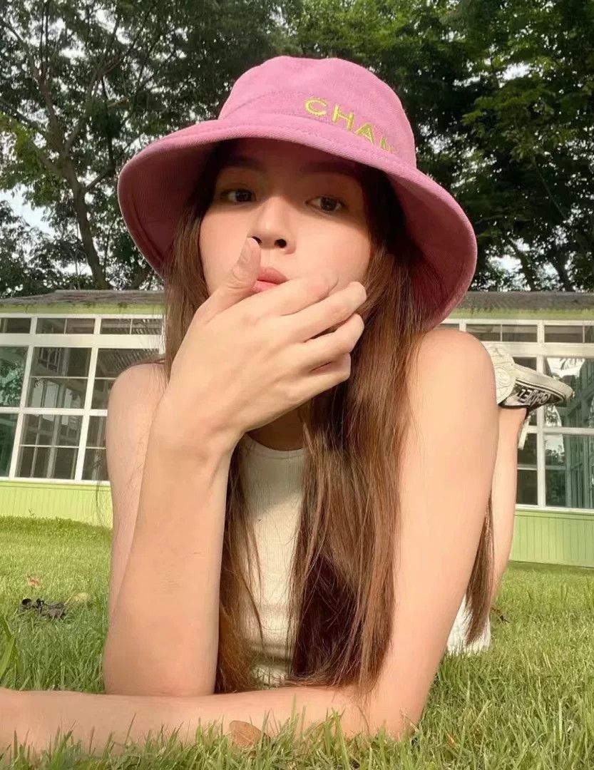 Chanel Chanel Pink Denim Letter Bucket Hat Size ONE SIZE - 4 Thumbnail