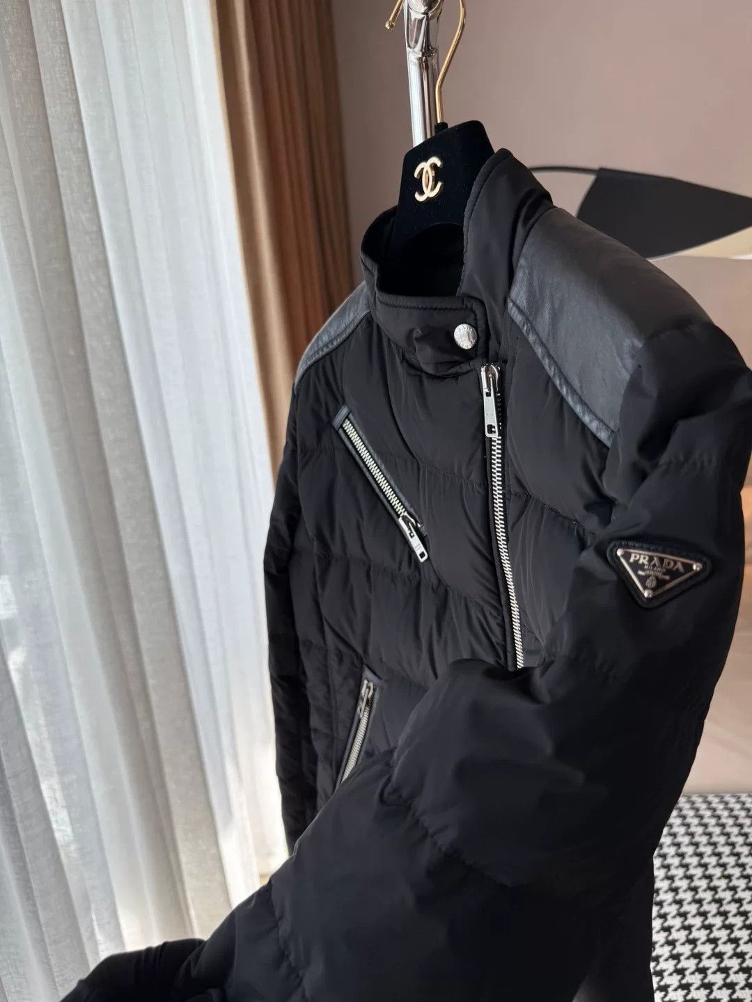 Prada Prada Triangle Logo Patchwork Down Jacket Size M / US 6-8 / IT 42-44 - 4 Thumbnail