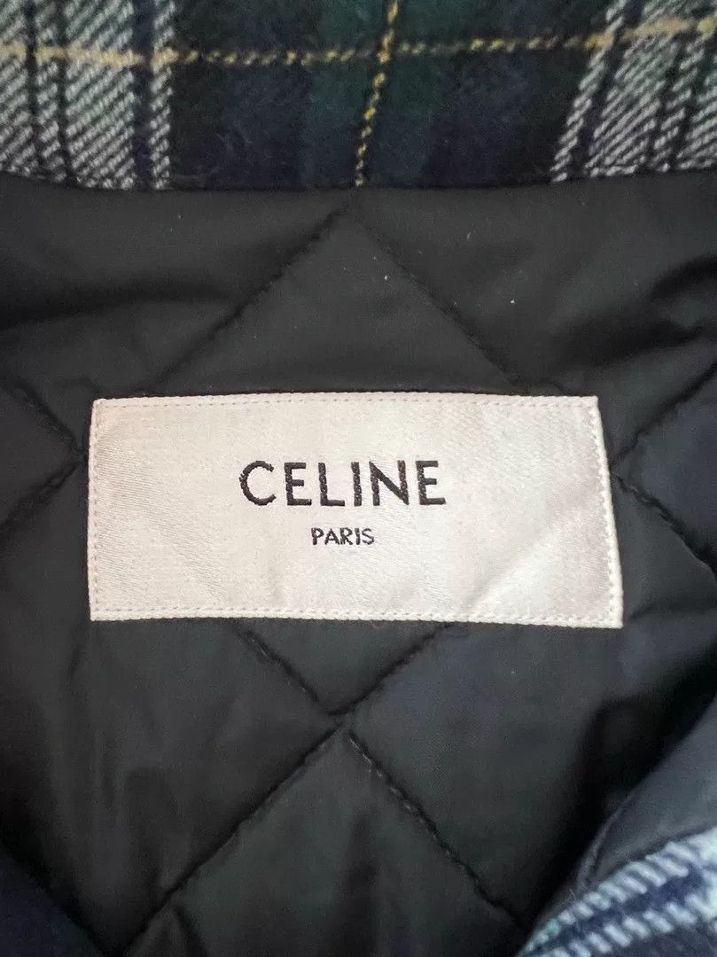 Celine Celine New Check Cotton Coat Size XXS / US 00 / IT 34 - 5 Thumbnail