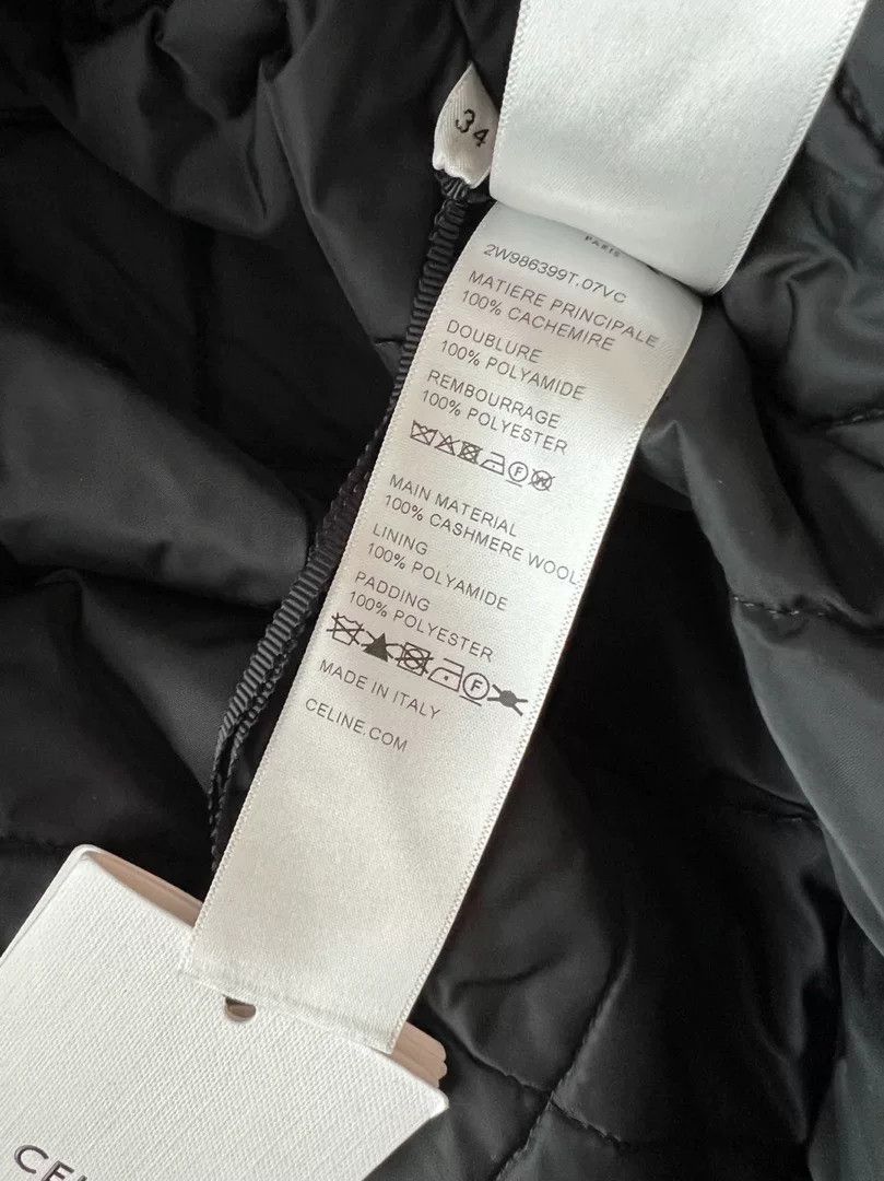 Celine Celine New Check Cotton Coat Size XXS / US 00 / IT 34 - 7 Thumbnail