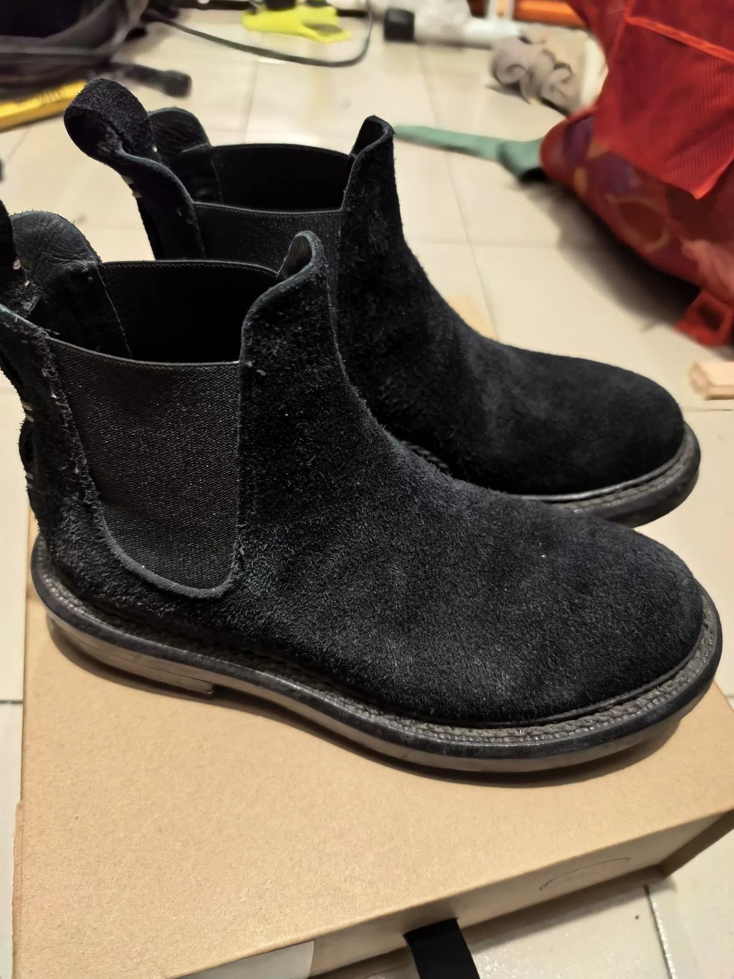 Feit FEIT Radiance Blue Chelsea Black Suede Size US 8 / EU 41 - 2 Thumbnail