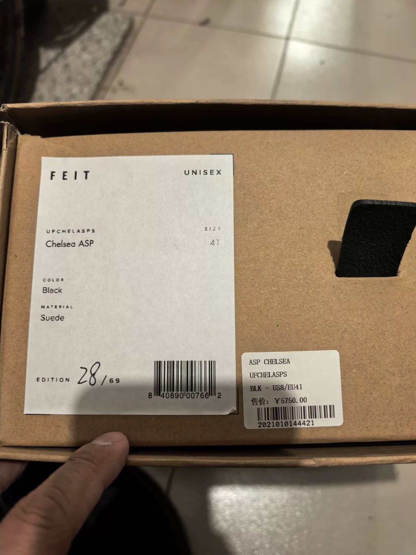 Feit FEIT Radiance Blue Chelsea Black Suede Size US 8 / EU 41 - 4 Thumbnail