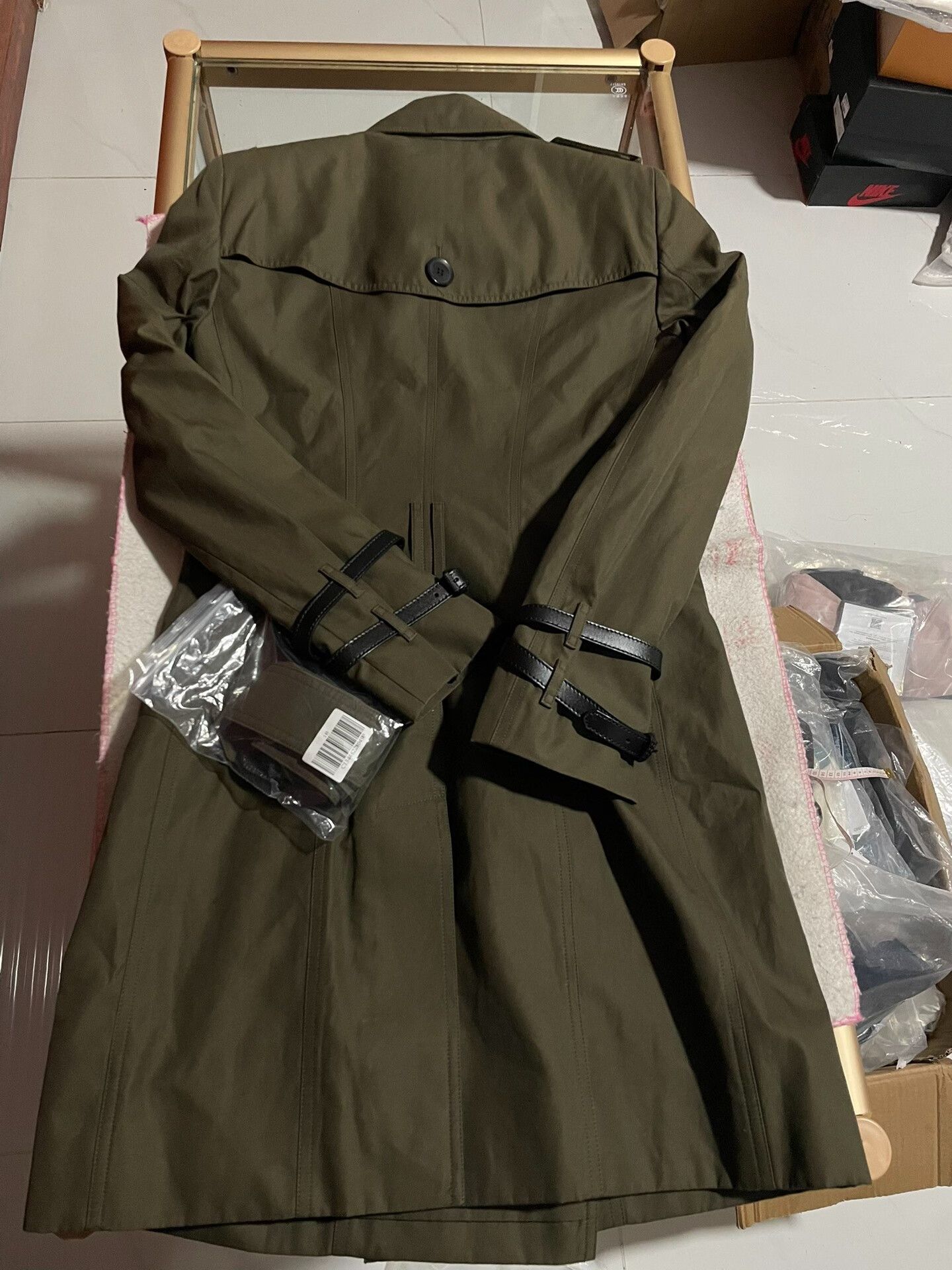 Burberry Burberry Women's Dark Green Trench Coat Size XS / US 0-2 / IT 36-38 - 6 Thumbnail