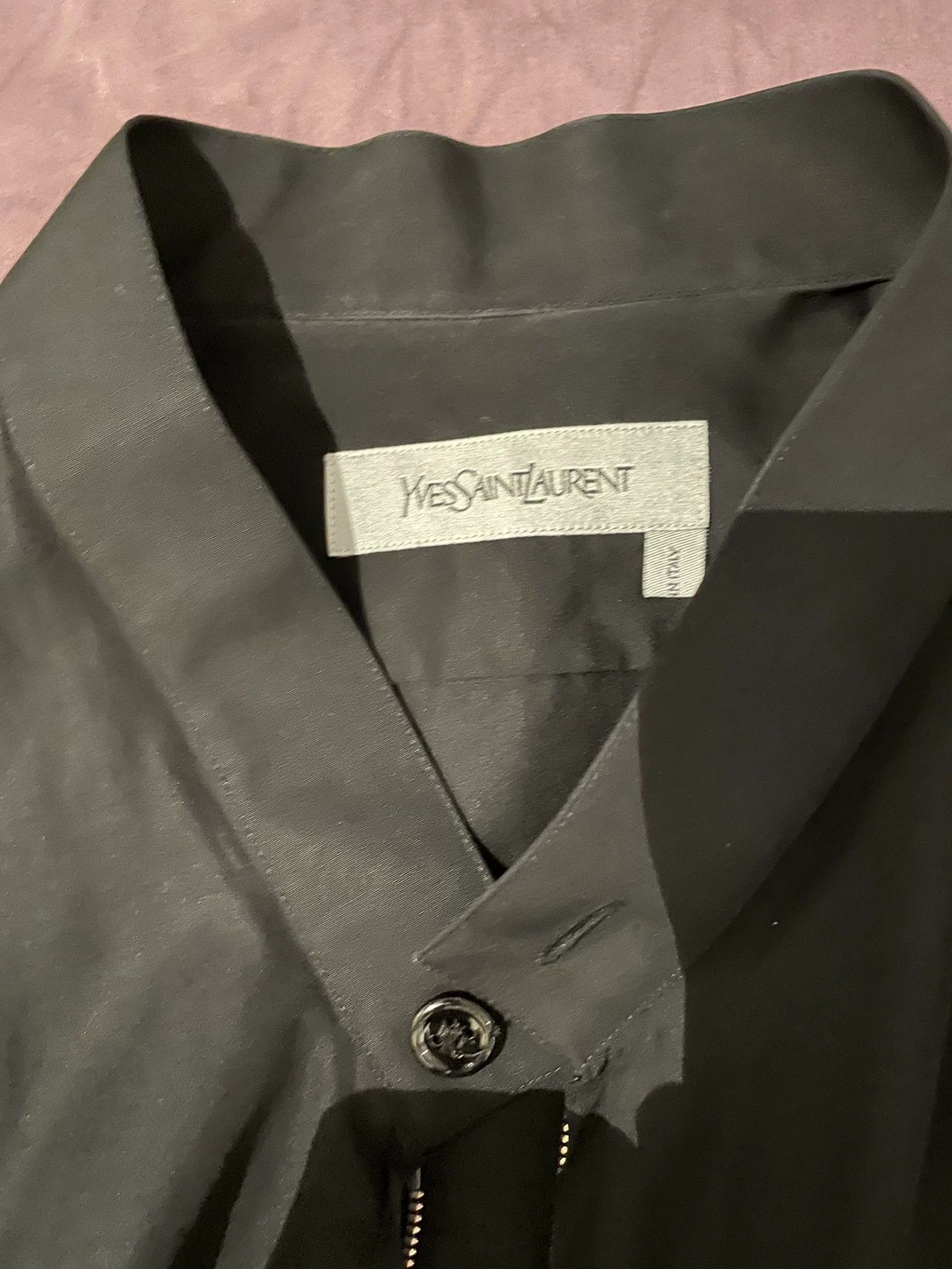 Yves Saint Laurent Yves Saint Laurent YSL Cotton Long-Sleeve Shirt Size XS / US 0-2 / IT 36-38 - 3 Thumbnail