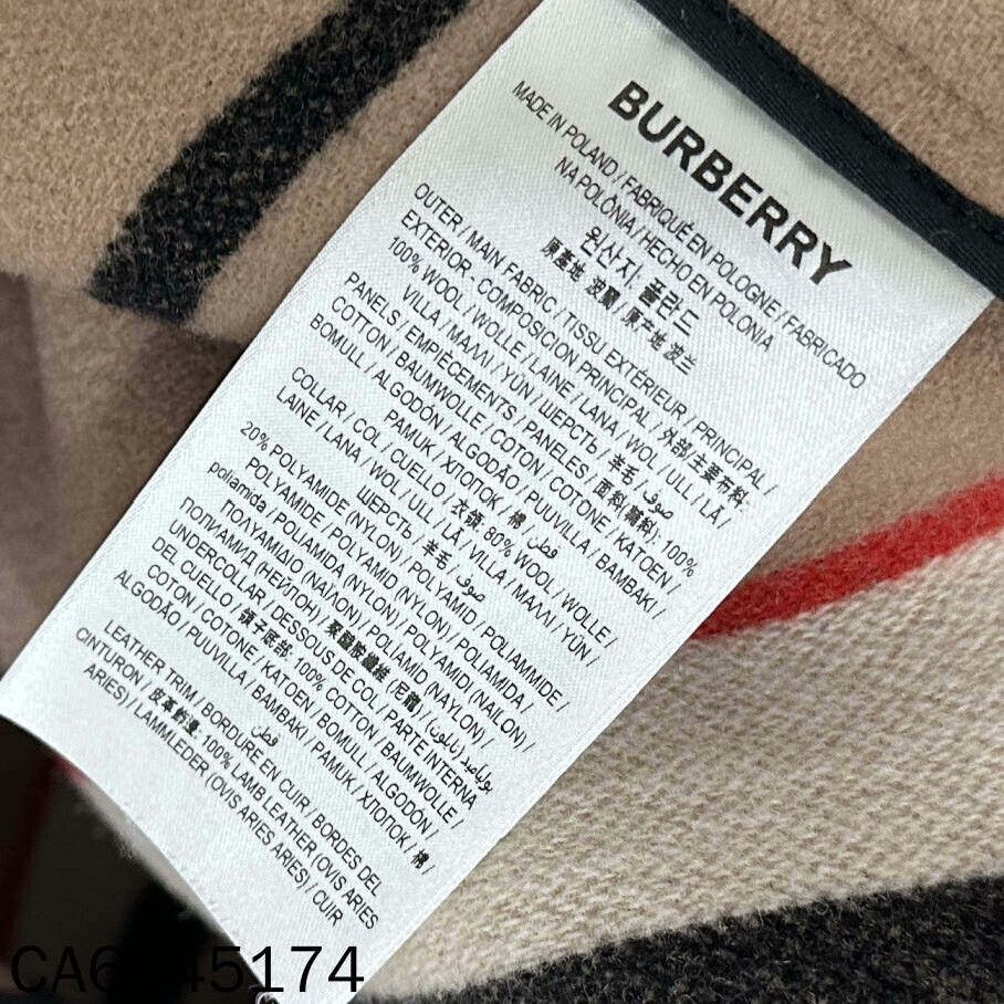 Burberry Striped Contrast Wool Coat Burberry Size M / US 6-8 / IT 42-44 - 5 Thumbnail