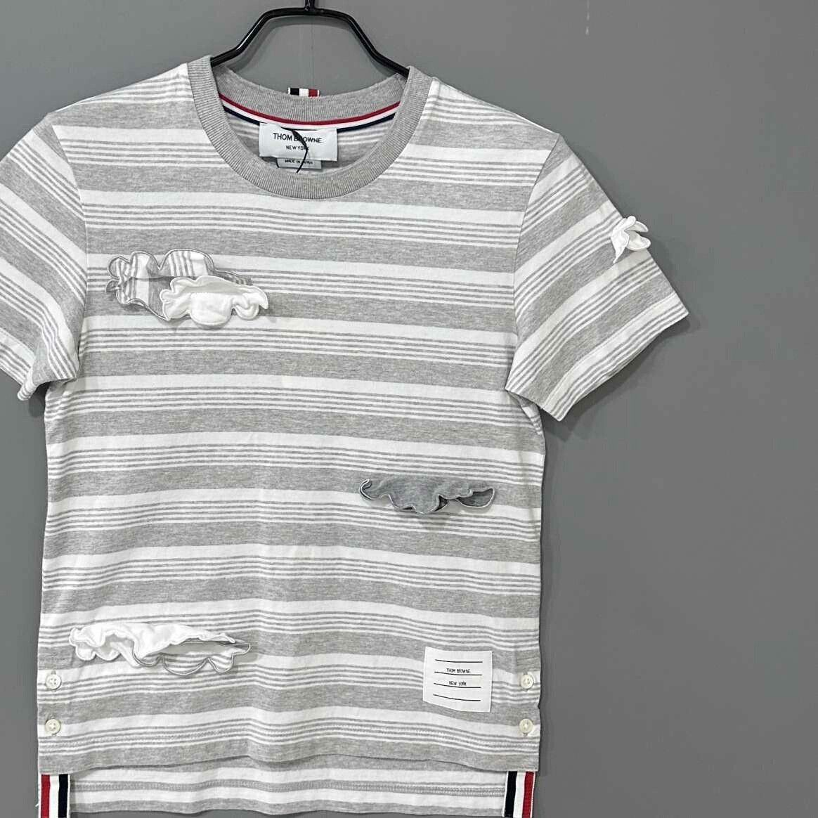 Thom Browne Thom Browne Striped Cloud Short-Sleeve Size US M / EU 48-50 / 2 - 2 Thumbnail