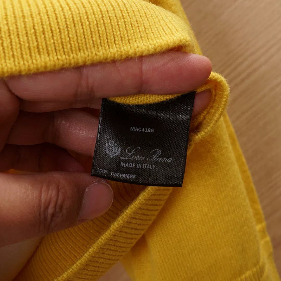 Loro Piana Yellow Cashmere Sweater