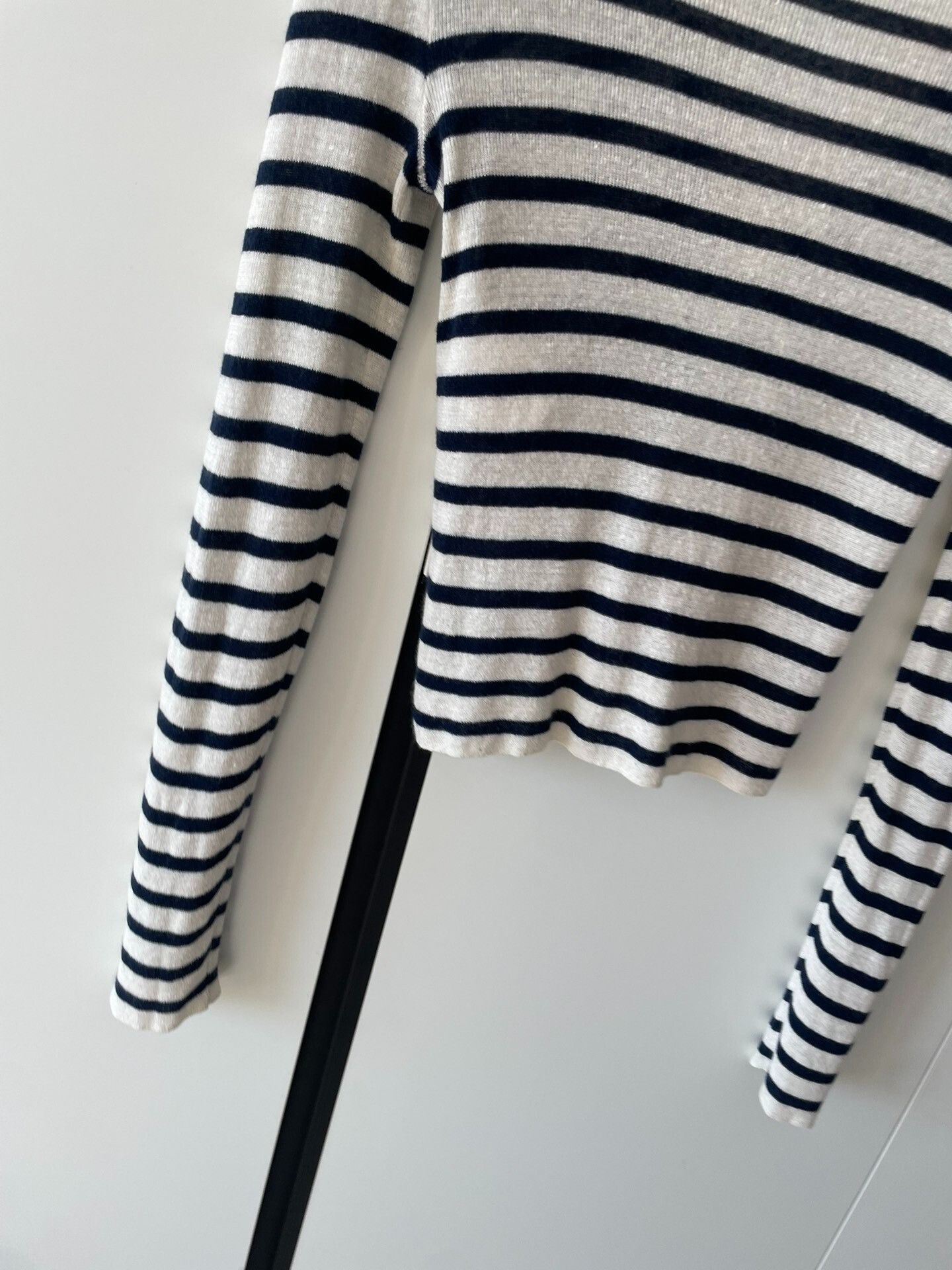 Dior Dior Linen Stripe Gold Button Cardigan Size XXS / US 00 / IT 34 - 5 Thumbnail