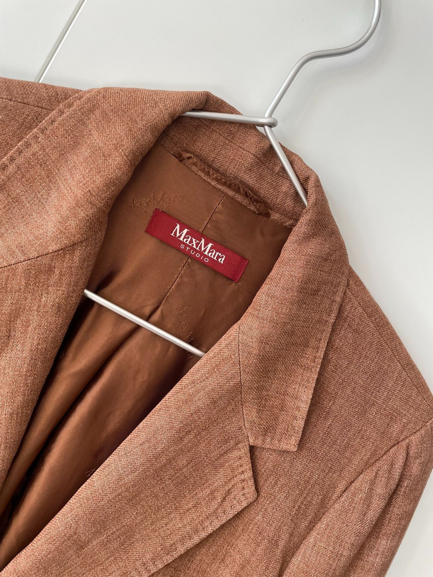 Max Mara Maxmara Studio Linen Casual Blazer Size M / US 6-8 / IT 42-44 - 4 Thumbnail