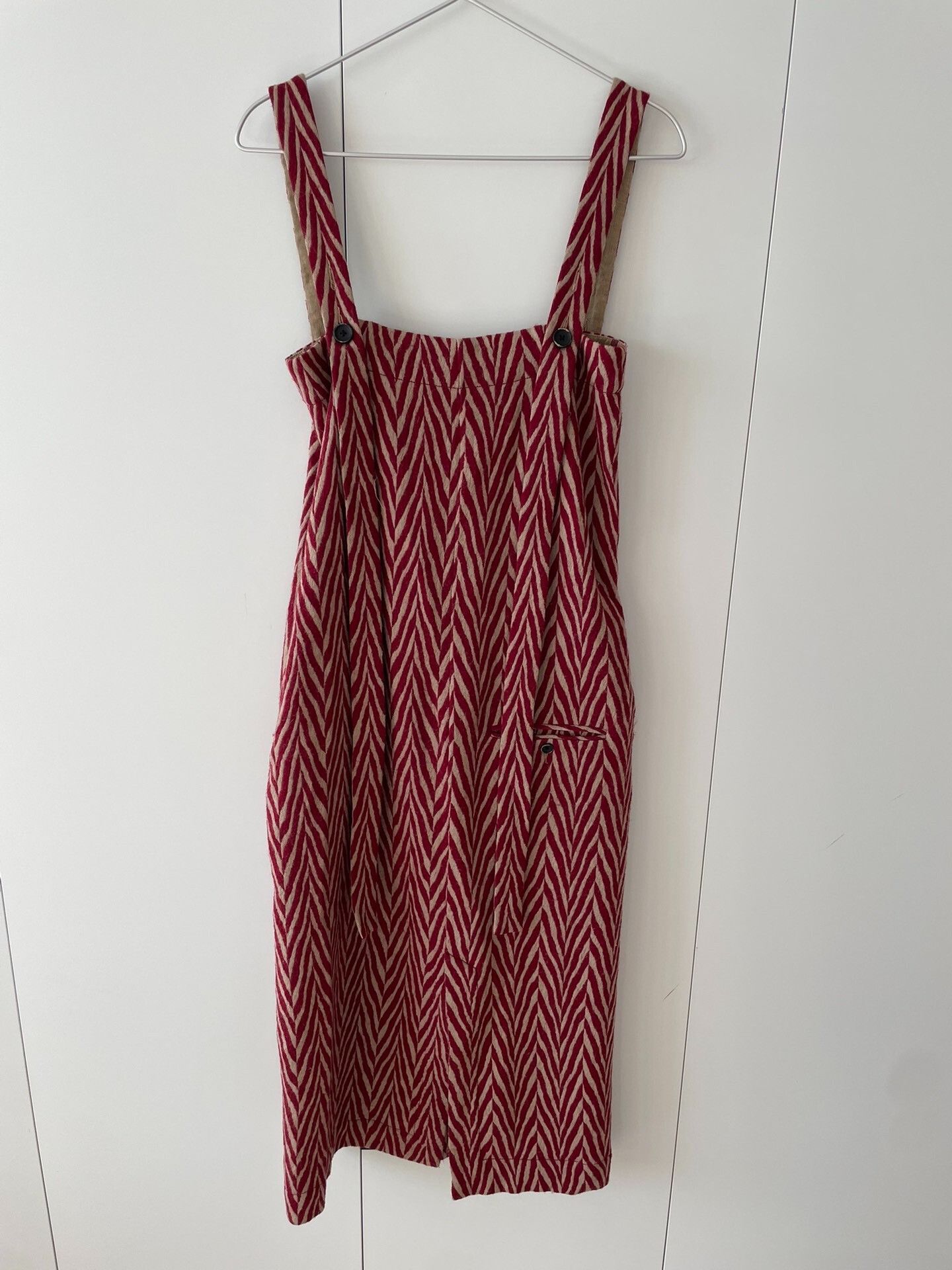 Uma Wang Uma Wang 21FW Red Herringbone Dress Size M / US 6-8 / IT 42-44 - 2 Thumbnail