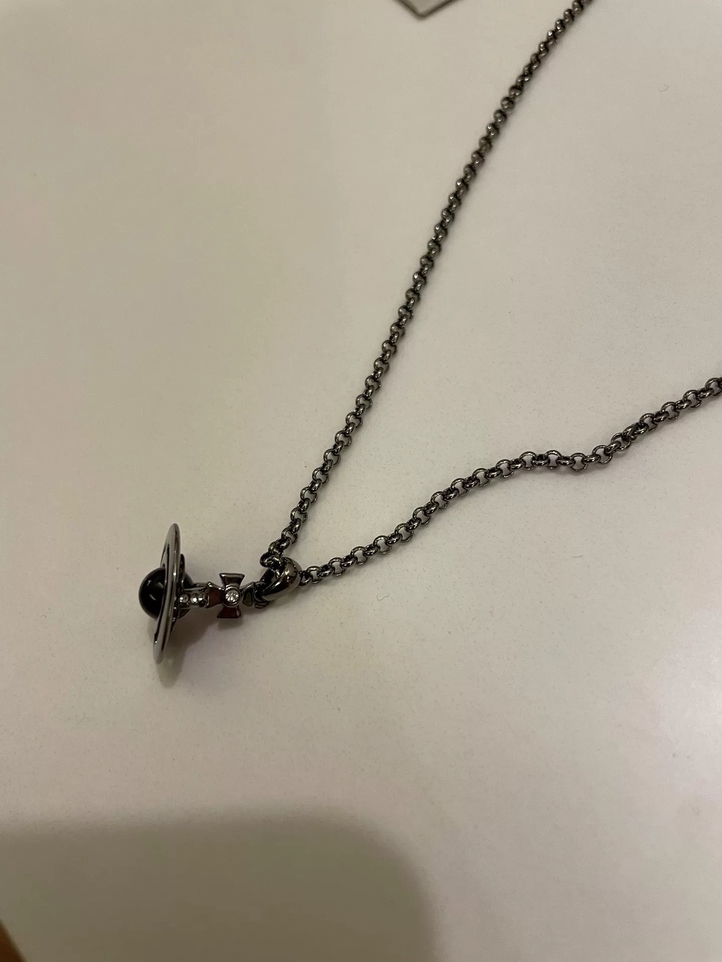Vivienne Westwood Vivienne Westwood Purple Orb Saturn Necklace Size ONE SIZE - 3 Thumbnail