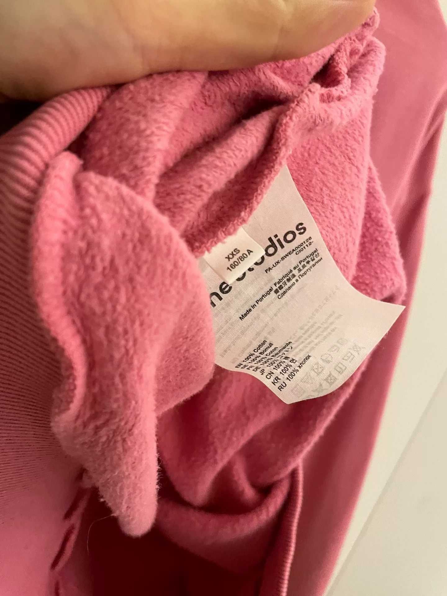 Acne Studios Acne Studios Pink Smiley Face Sweatshirt Size XXS / US 00 / IT 34 - 6 Thumbnail