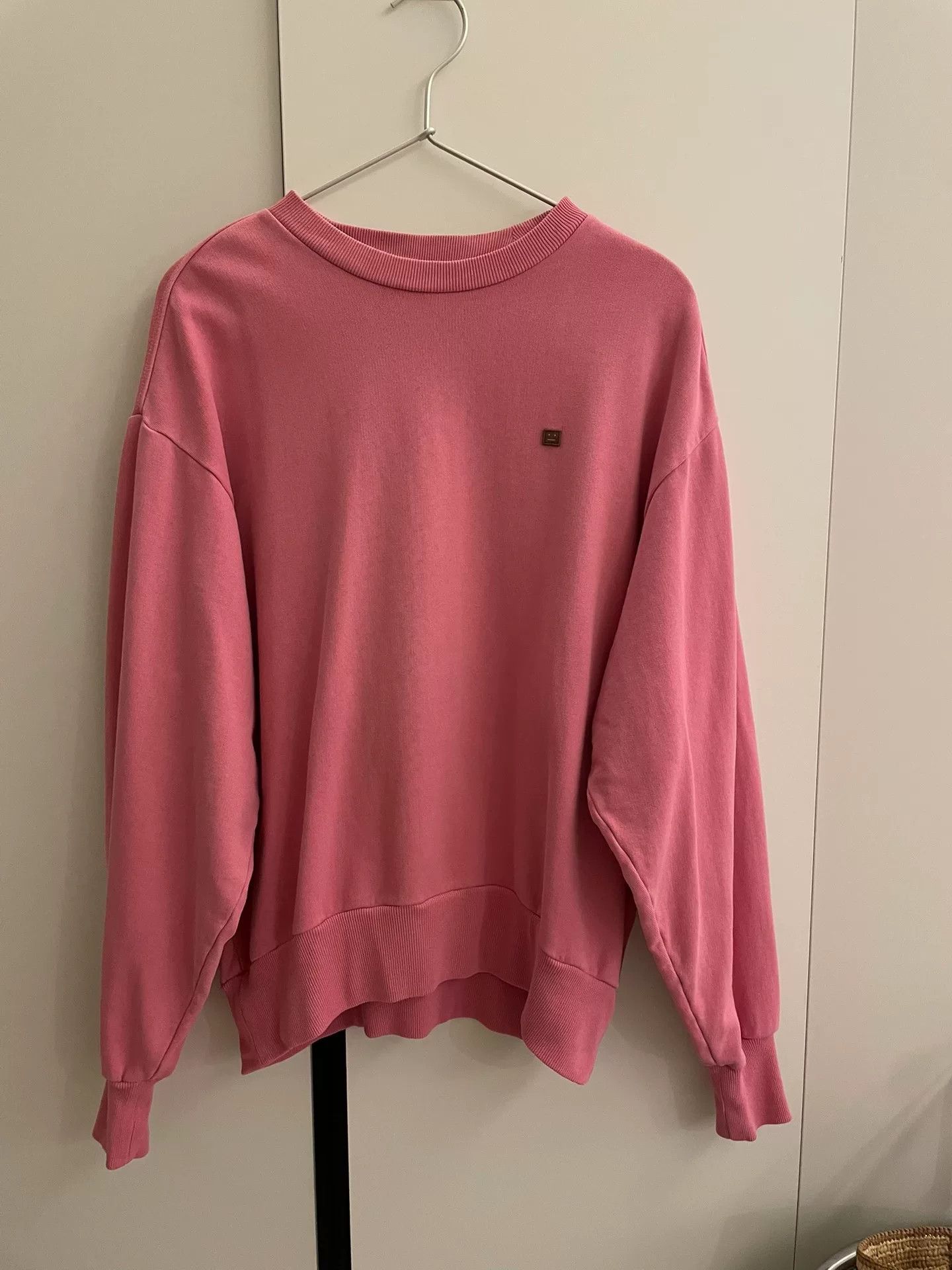 Acne Studios Acne Studios Pink Smiley Face Sweatshirt Size XXS / US 00 / IT 34 - 3 Thumbnail