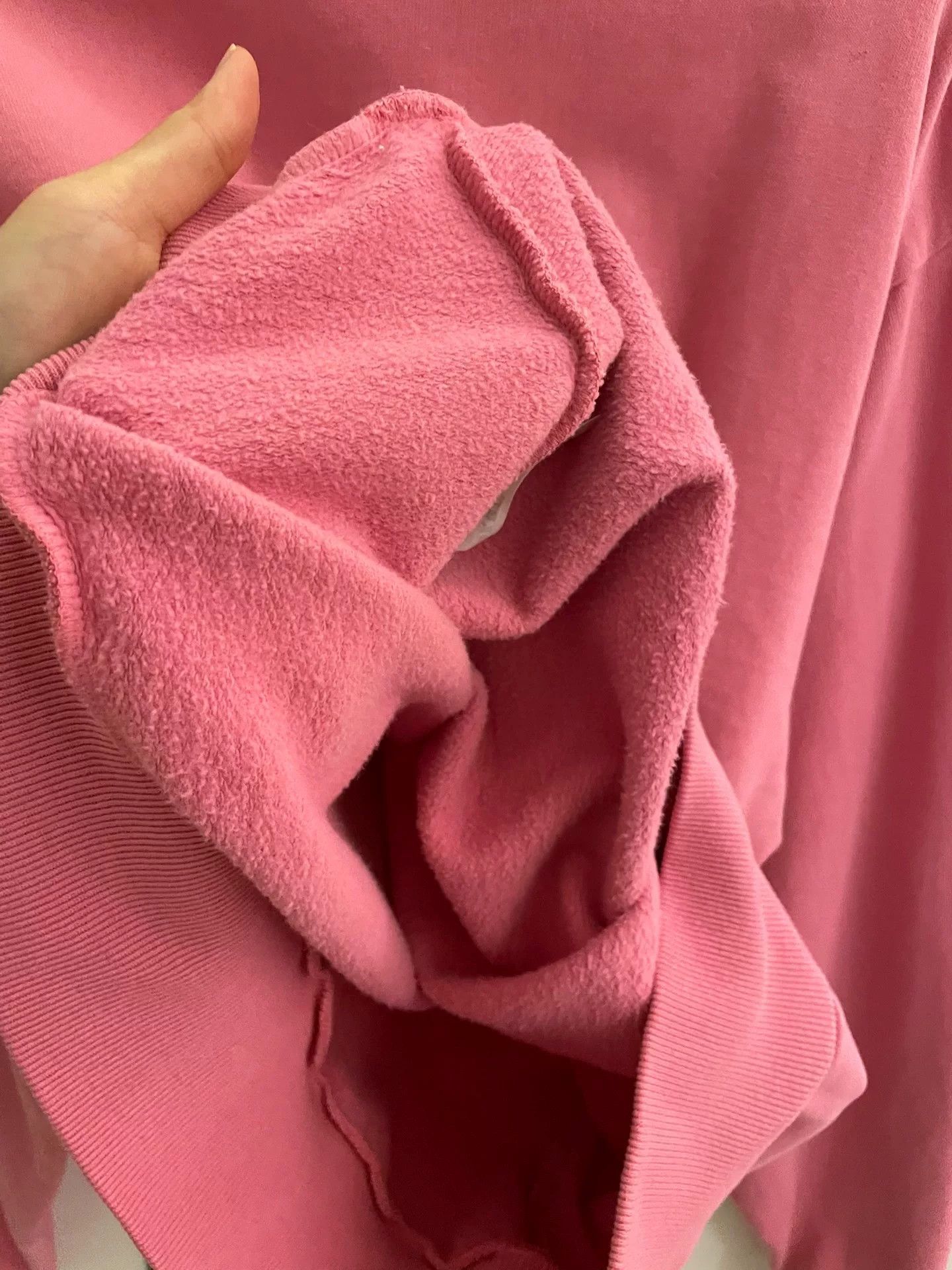 Acne Studios Acne Studios Pink Smiley Face Sweatshirt Size XXS / US 00 / IT 34 - 7 Thumbnail