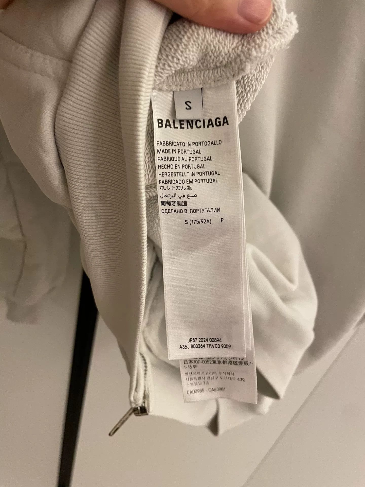 Balenciaga Balenciaga 24aw Loop Sports Zip Hoodie Size US S / EU 44-46 / 1 - 6 Thumbnail