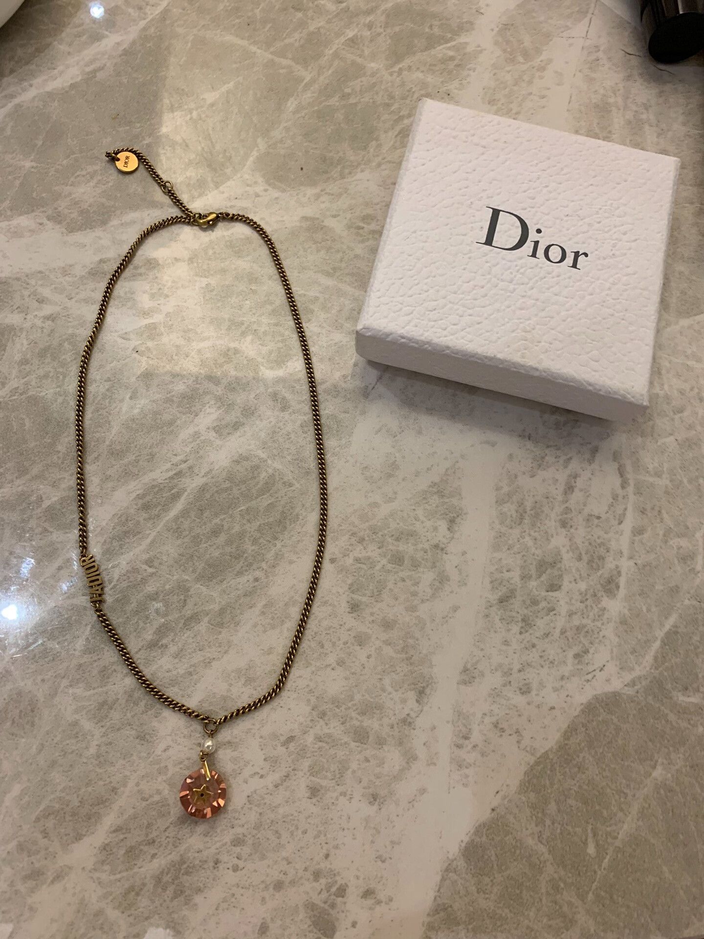 Dior Dior Rose Quartz Necklace Size ONE SIZE - 2 Thumbnail