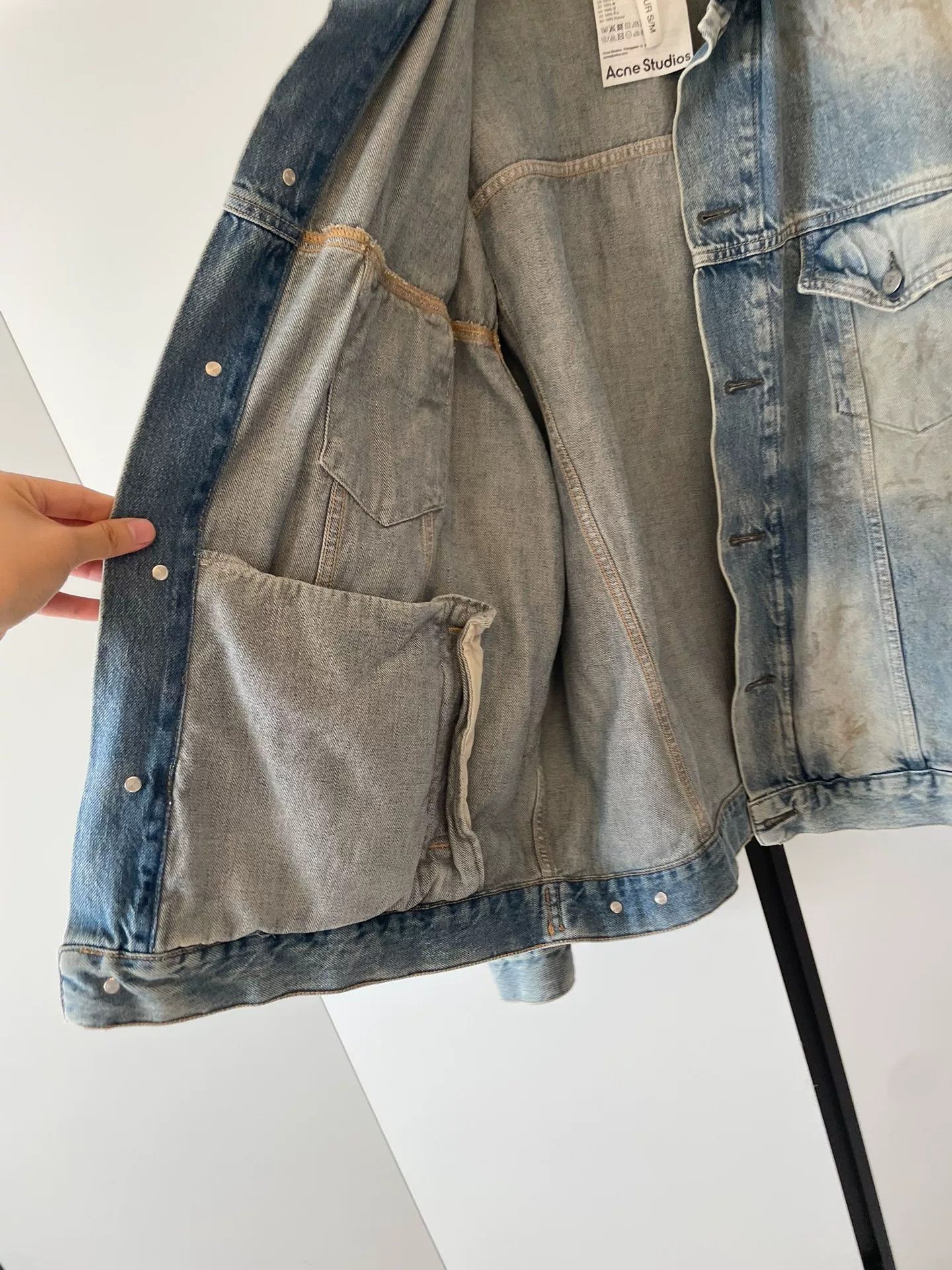 Acne Studios Acne Studios Mud-Dyed Denim Jacket Size M / US 6-8 / IT 42-44 - 5 Thumbnail