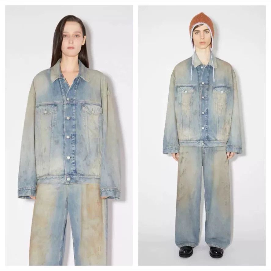 Acne Studios Acne Studios Mud-Dyed Denim Jacket Size M / US 6-8 / IT 42-44 - 8 Thumbnail