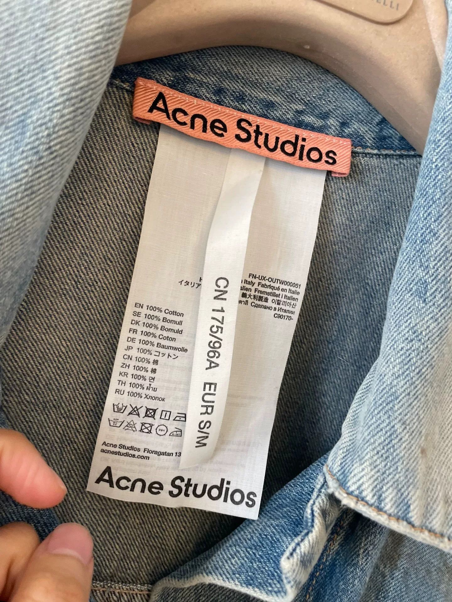 Acne Studios Acne Studios Mud-Dyed Denim Jacket Size M / US 6-8 / IT 42-44 - 3 Thumbnail