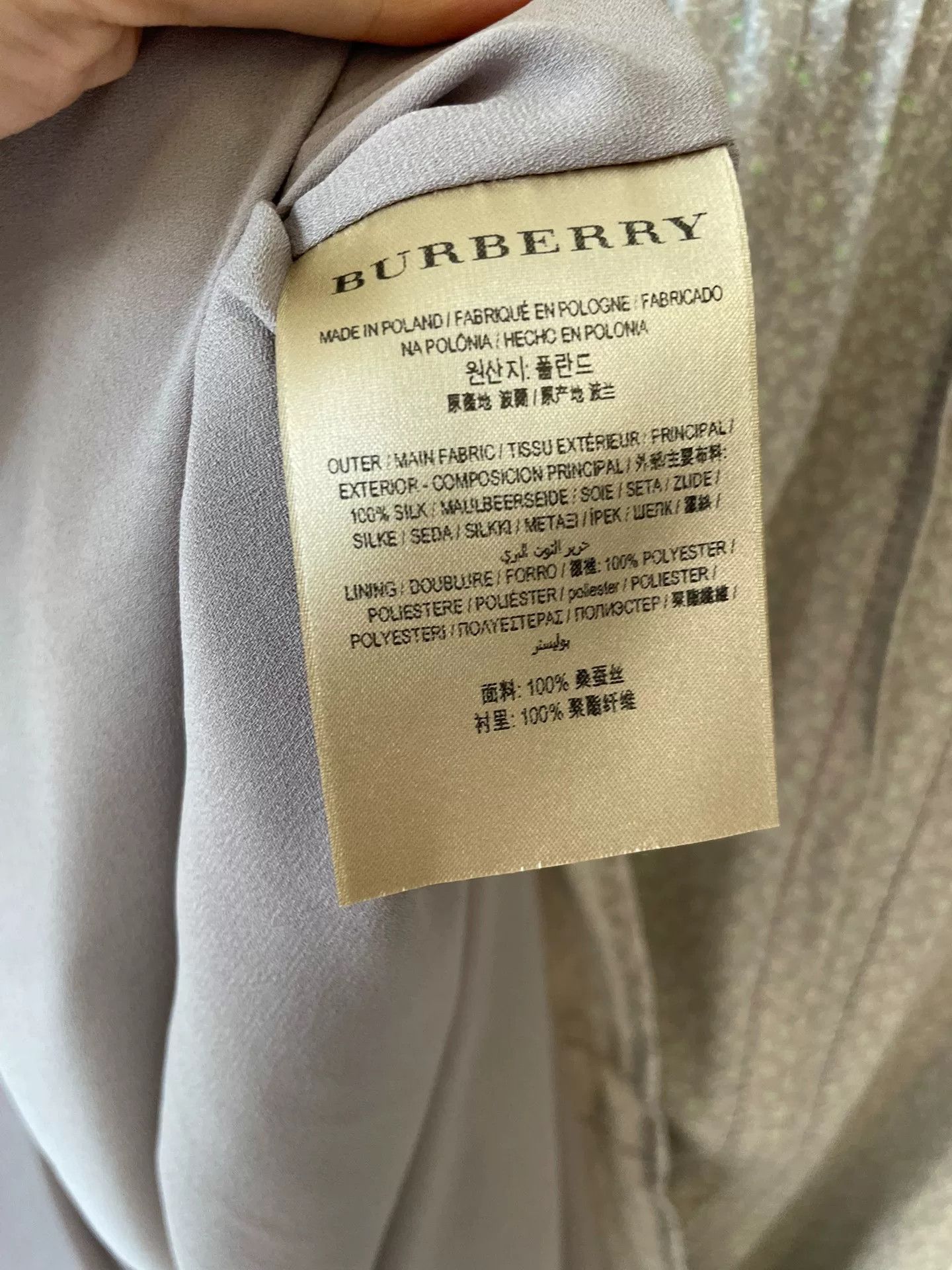 Burberry Burberry Silk Floral Pleated Dress Size S / US 4 / IT 40 - 7 Thumbnail