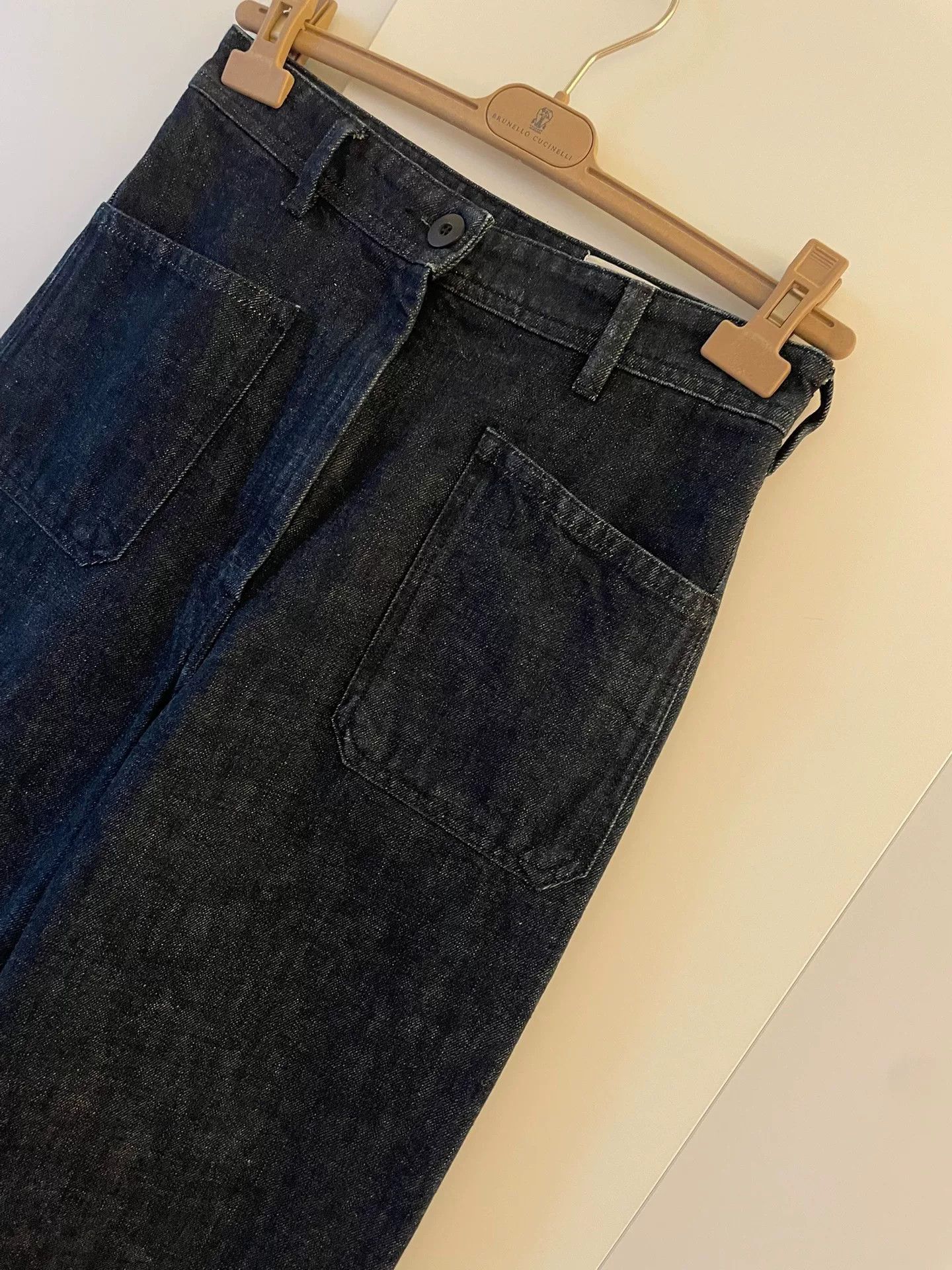 Lemaire LEMAIRE Women's Indigo Denim High-Waist Pants Size 38" / US 16 / IT 52 - 4 Thumbnail