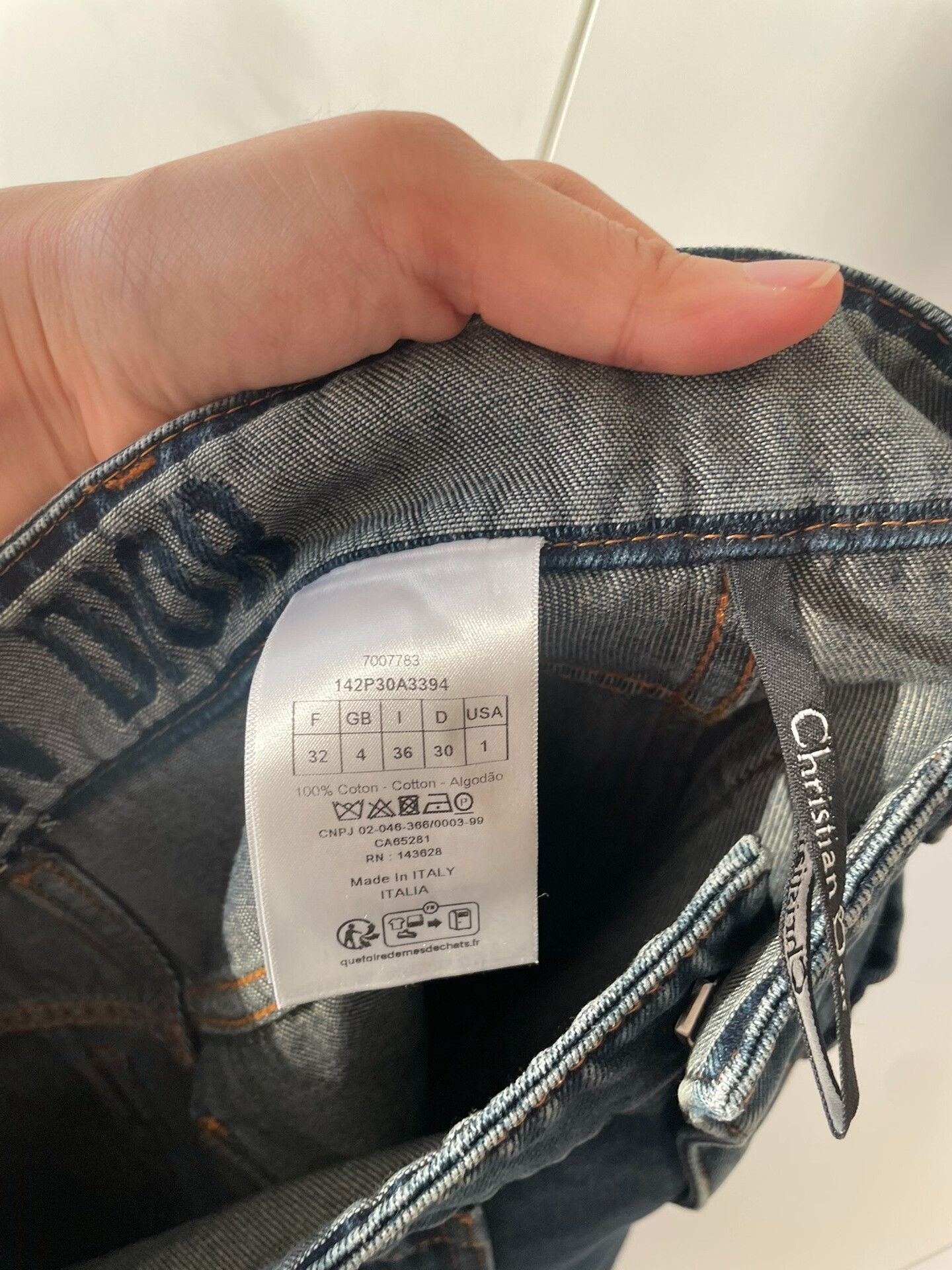 Dior Dior Wide-Leg Denim Jeans Size 34" / US 12 / IT 48 - 6 Thumbnail