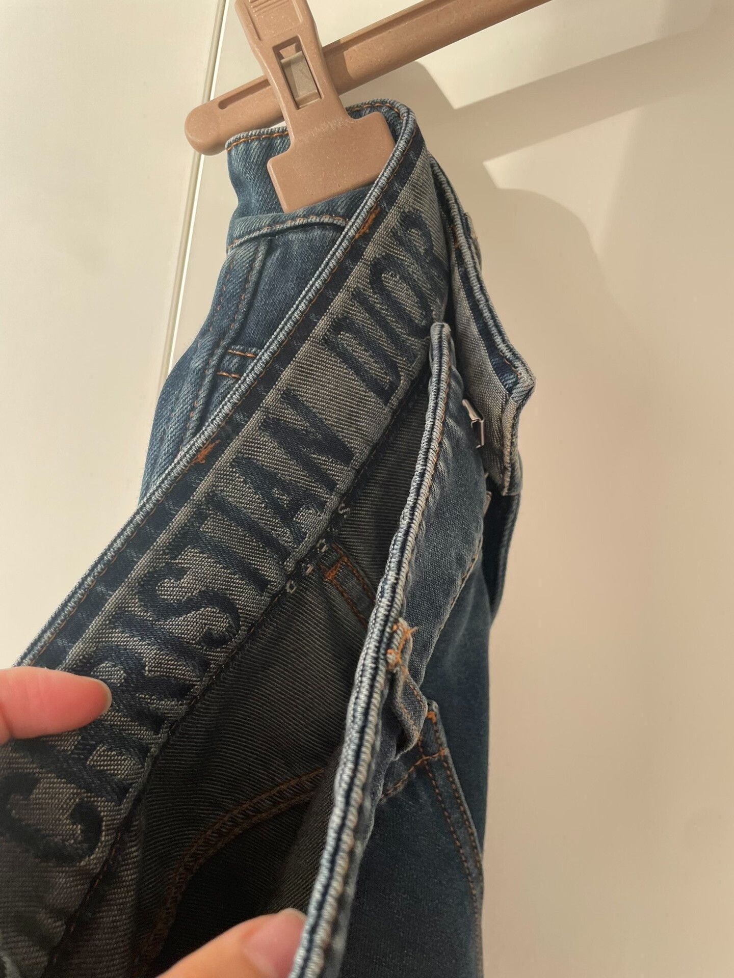 Dior Dior Wide-Leg Denim Jeans Size 34" / US 12 / IT 48 - 5 Thumbnail