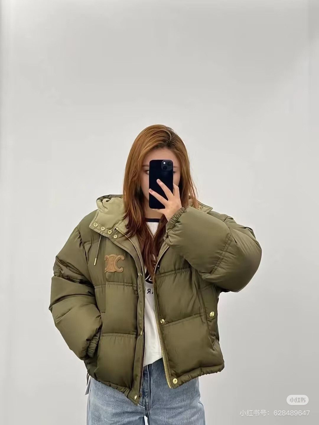 Celine Celine Olive Green Hooded Down Jacket Size S / US 4 / IT 40 - 8 Thumbnail