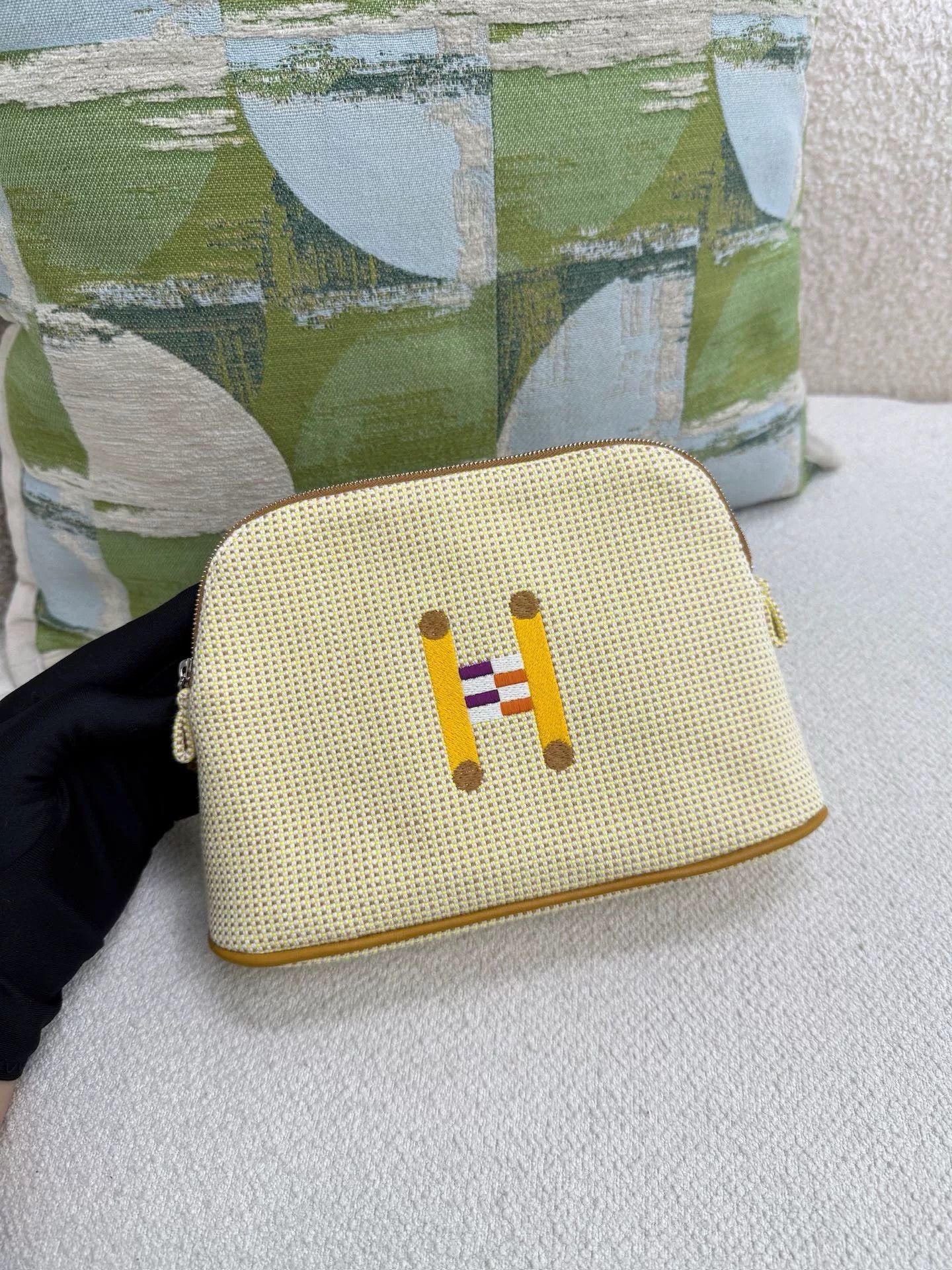 Hermes Hermes H-Embroidered Woven Clutch Size ONE SIZE - 4 Thumbnail