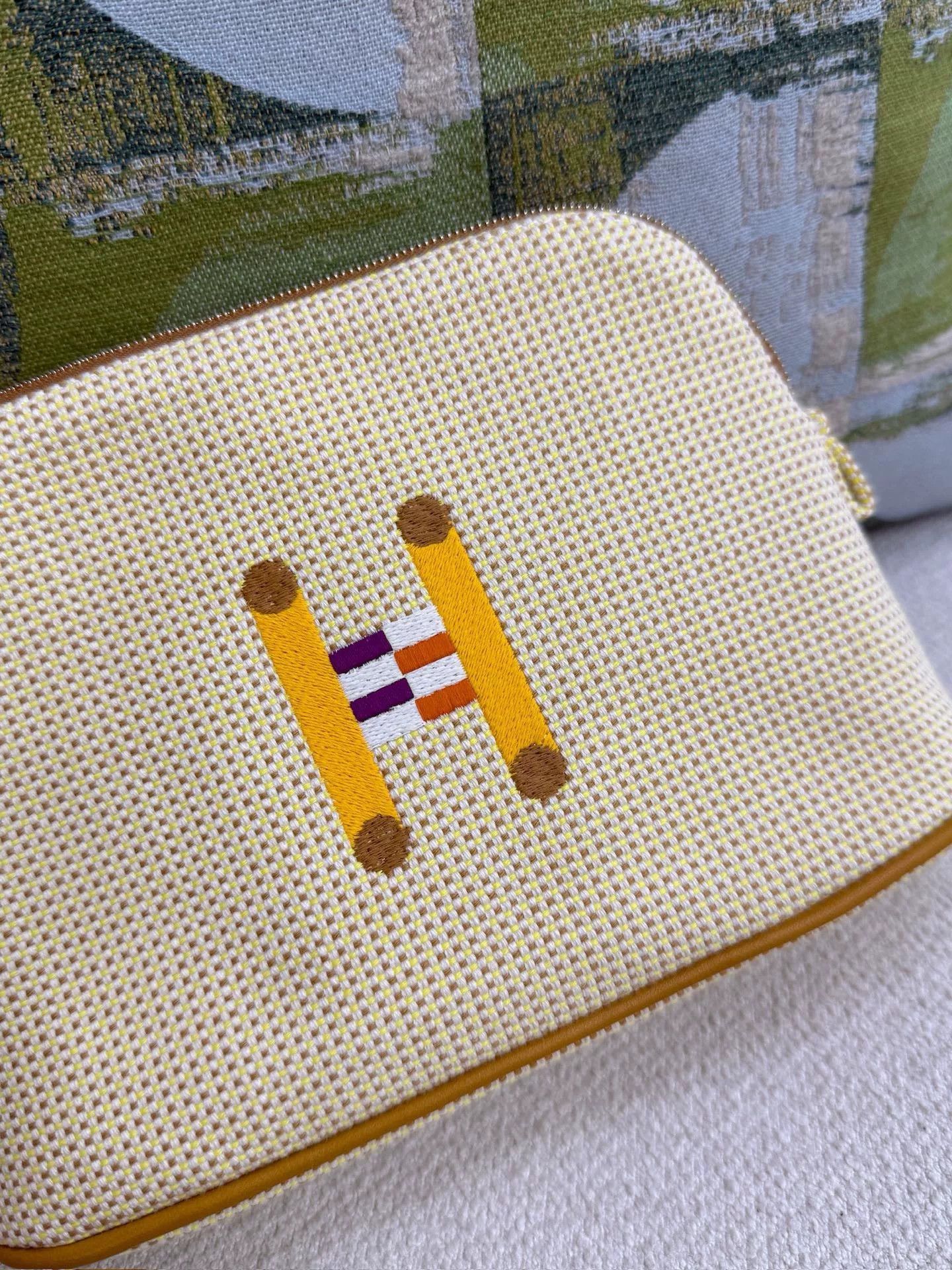 Hermes Hermes H-Embroidered Woven Clutch Size ONE SIZE - 3 Thumbnail