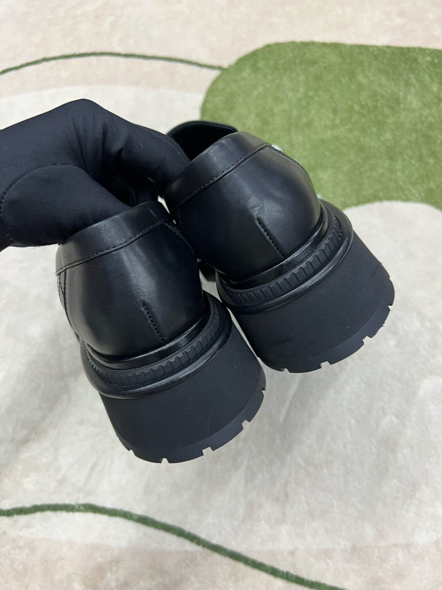 Chanel Chanel Black Quilted Platform Loafers Size US 7.5 / IT 37.5 - 5 Thumbnail
