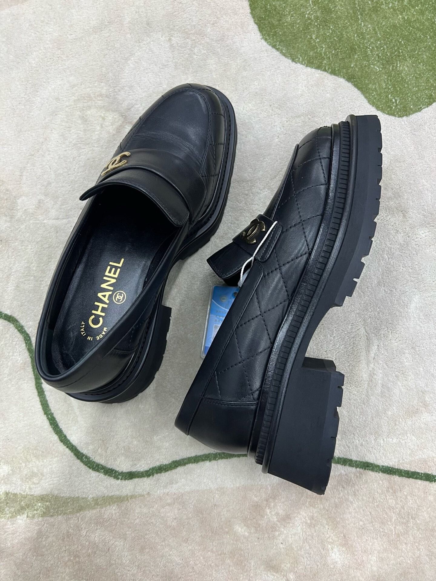 Chanel Chanel Black Quilted Platform Loafers Size US 7.5 / IT 37.5 - 4 Thumbnail